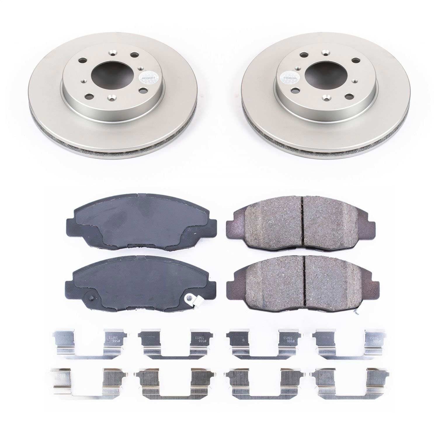 Power Stop - CRK1239 - Front - Disc Brake Pad and Rotor Kit image 1