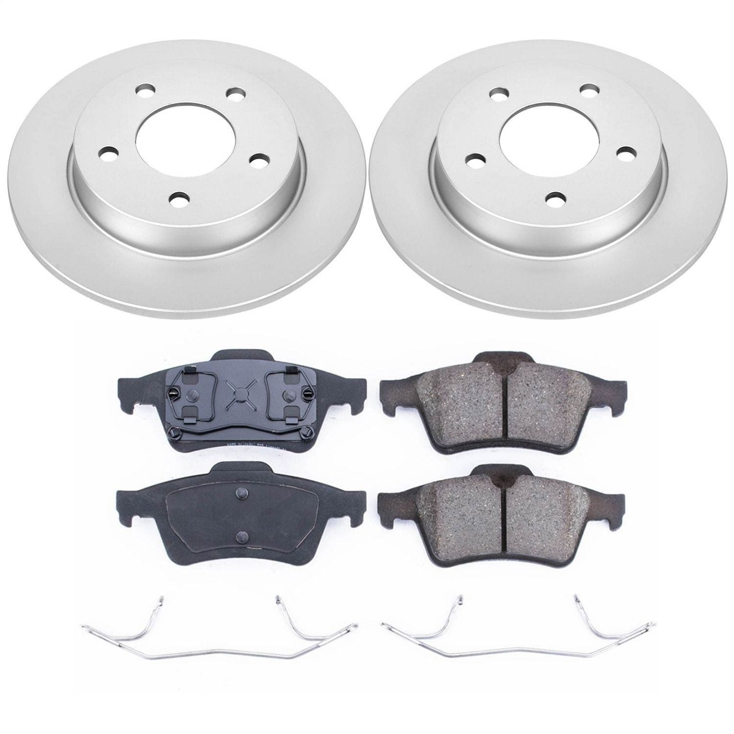 Power Stop - CRK124 - Rear - Disc Brake Pad and Rotor Kit image 1