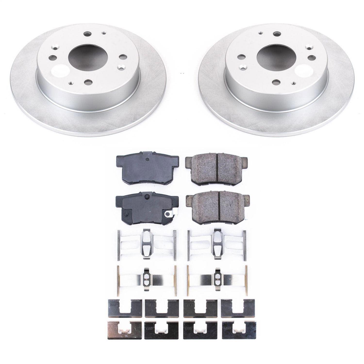 Power Stop - CRK1244 - Rear - Disc Brake Pad and Rotor Kit image 1