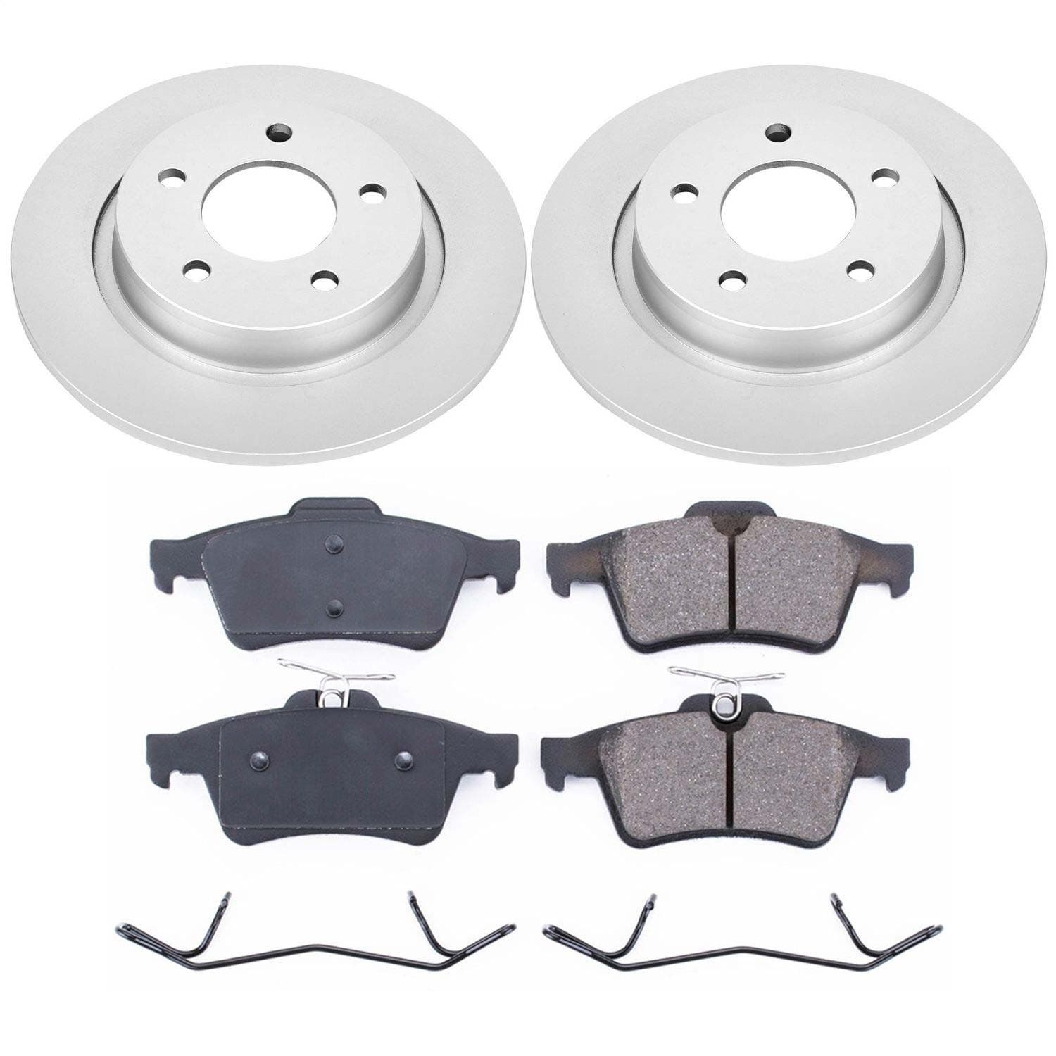 Power Stop - CRK129 - Rear - Disc Brake Pad and Rotor Kit image 1