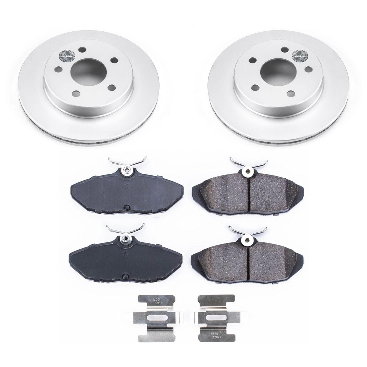 Power Stop - CRK1297 - Rear - Disc Brake Pad and Rotor Kit image 1