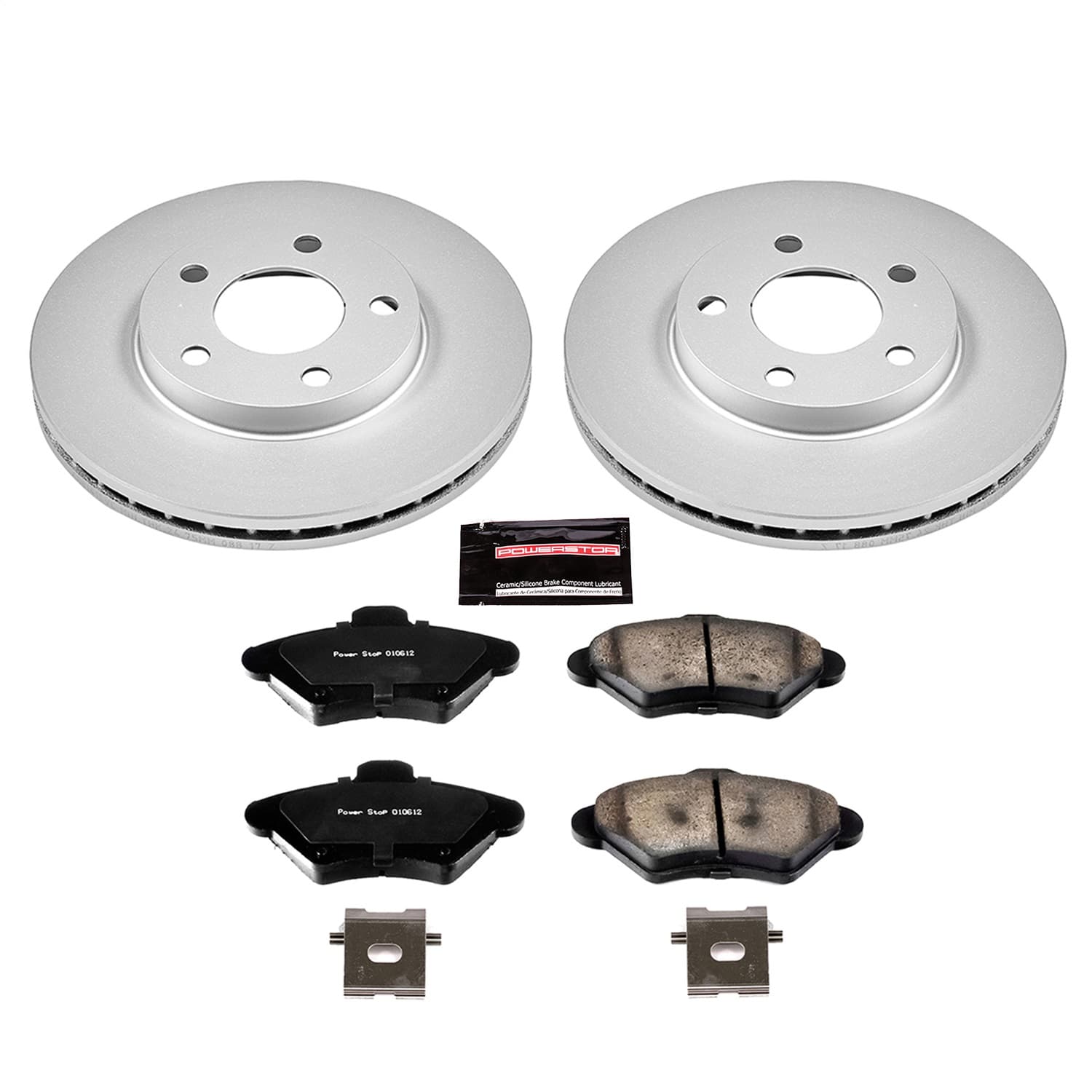 Power Stop - CRK1299 - Front - Disc Brake Pad and Rotor Kit image 1