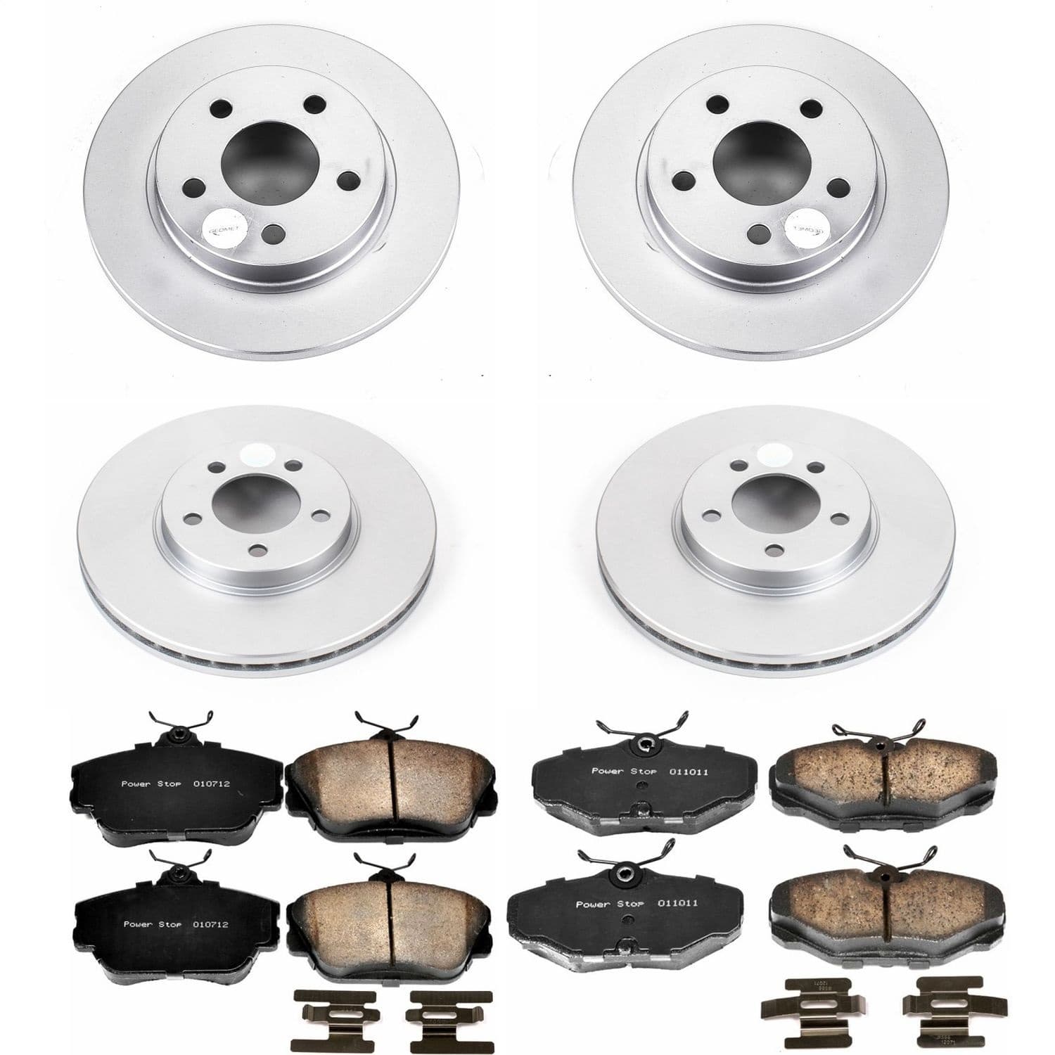 Power Stop - CRK1320 - Front and Rear - Disc Brake Pad and Rotor Kit image 1