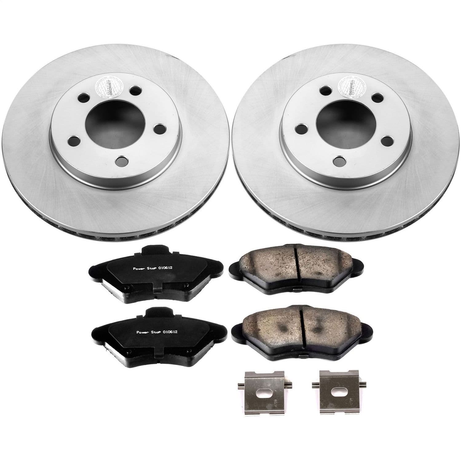 Power Stop - CRK1325 - Front - Disc Brake Pad and Rotor Kit image 1