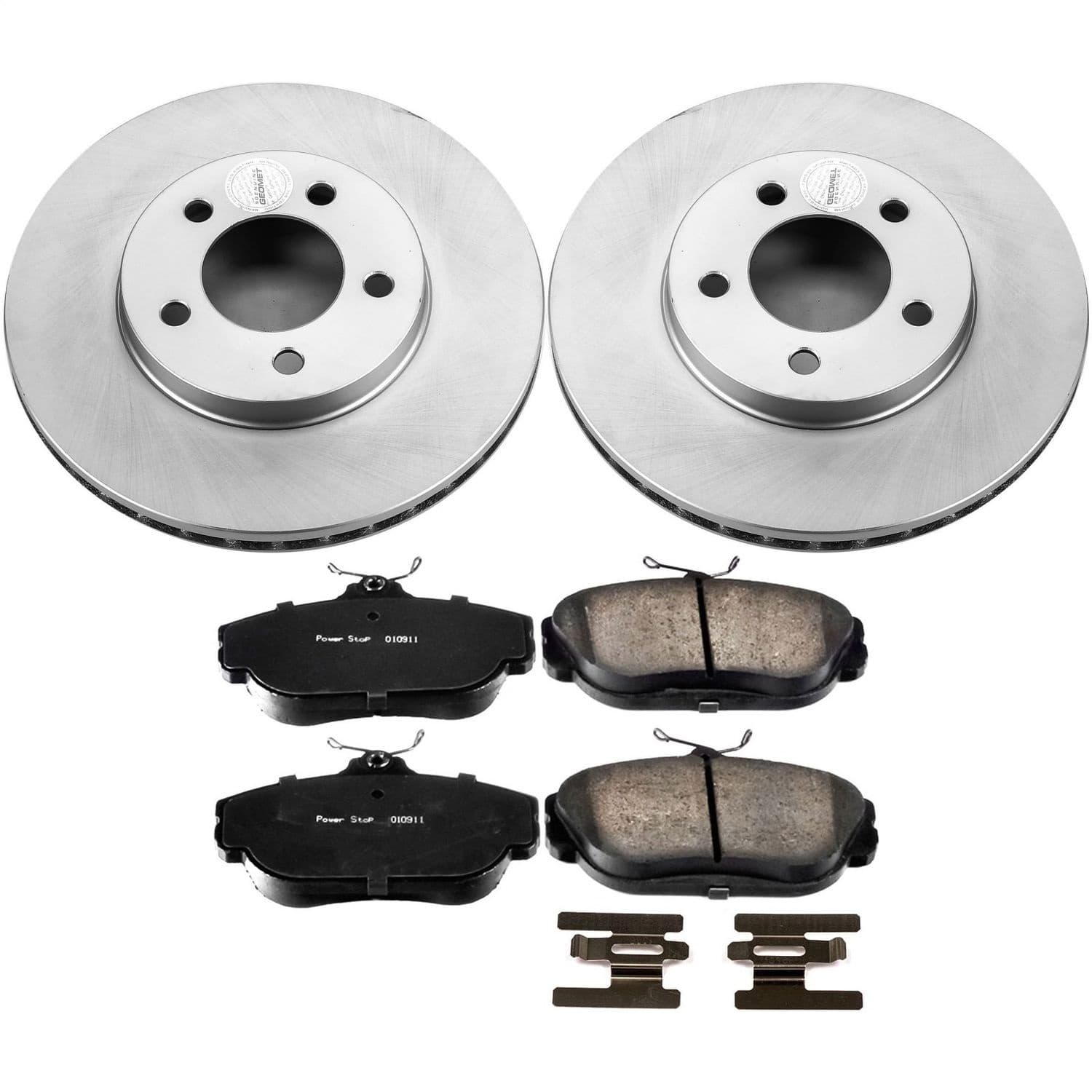 Power Stop - CRK1327 - Front - Disc Brake Pad and Rotor Kit image 1