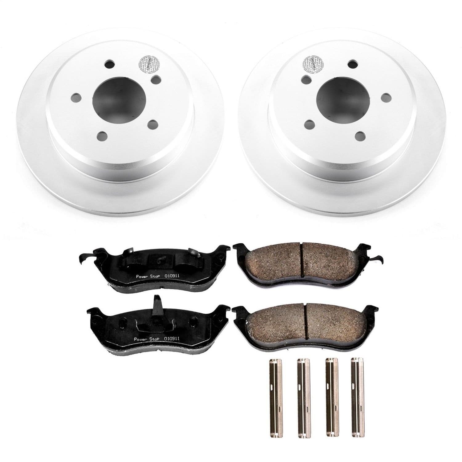 Power Stop - CRK1331 - Rear - Disc Brake Pad and Rotor Kit image 1