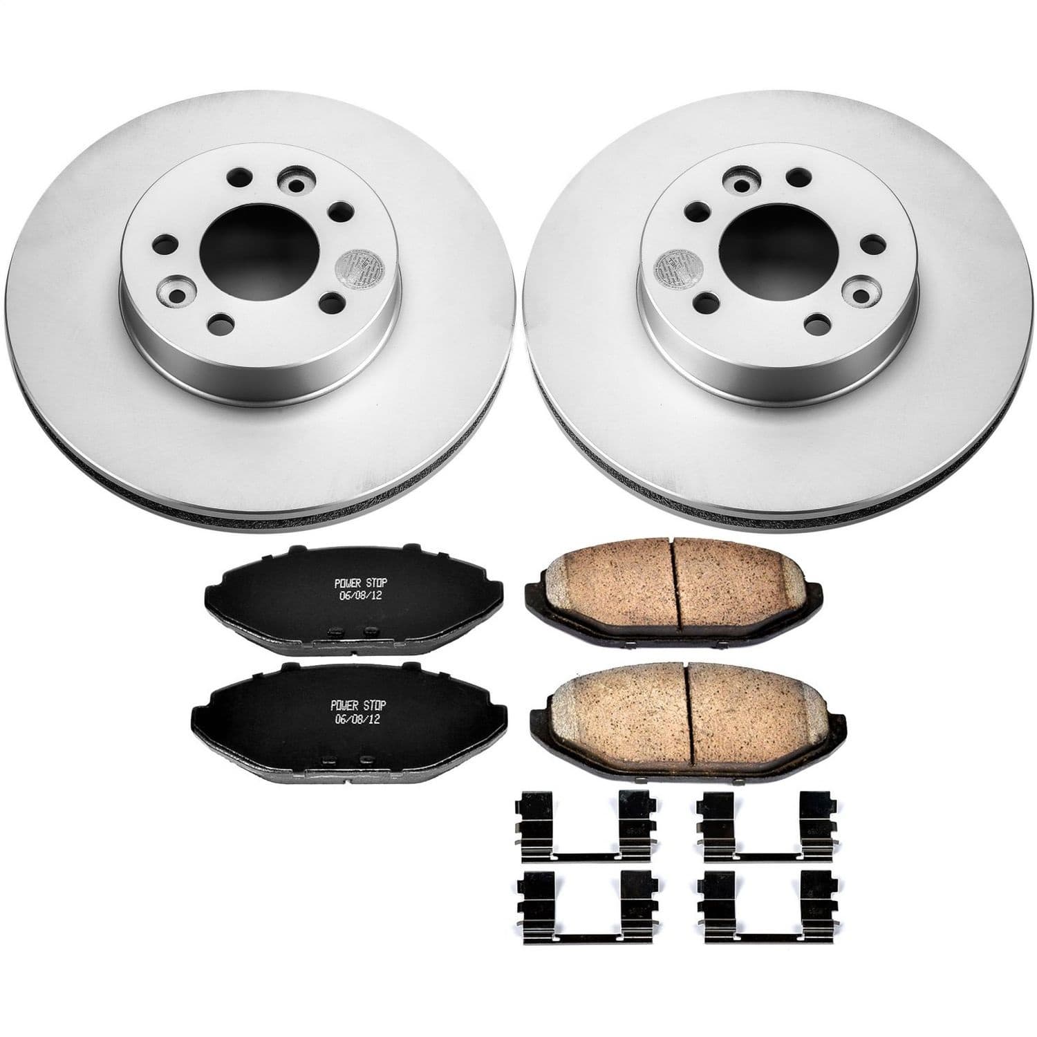 Power Stop - CRK1335 - Front - Disc Brake Pad and Rotor Kit image 1