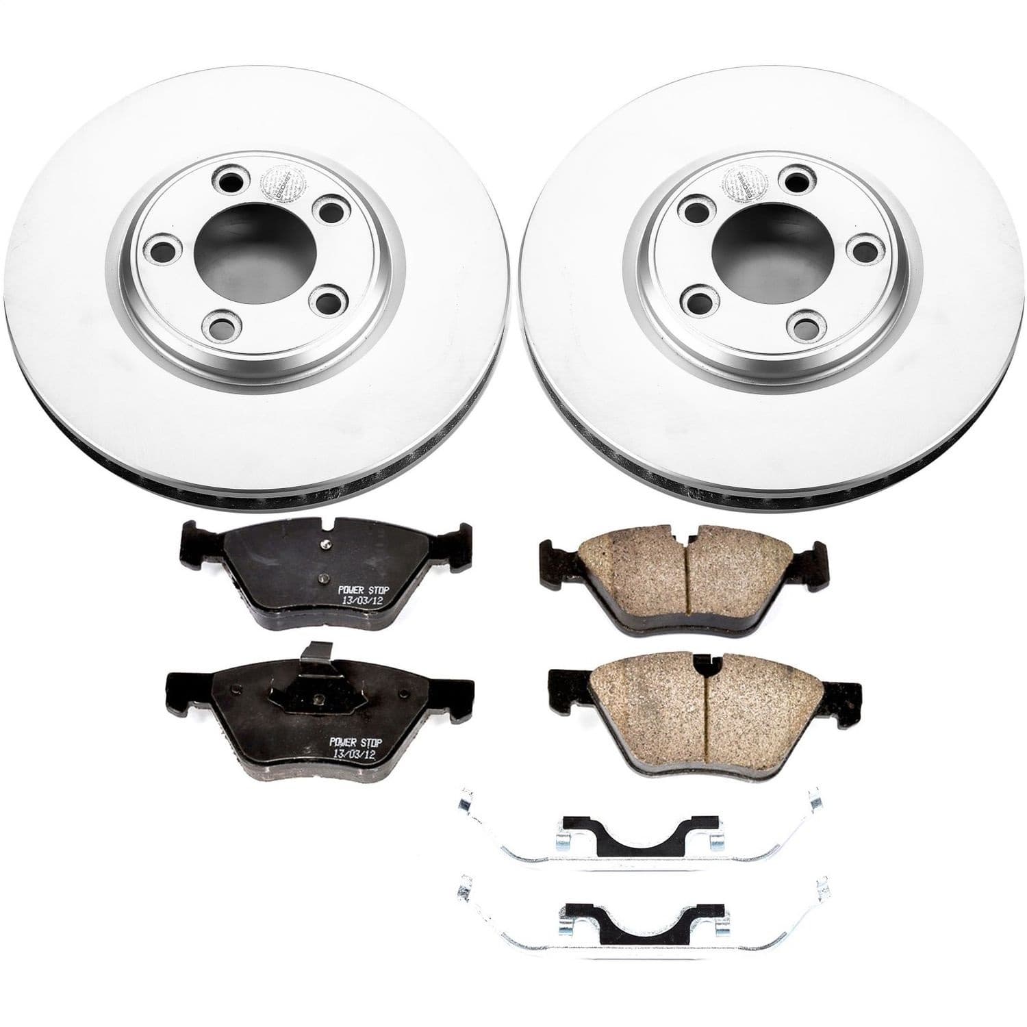 Power Stop - CRK1349 - Front - Disc Brake Pad and Rotor Kit image 1