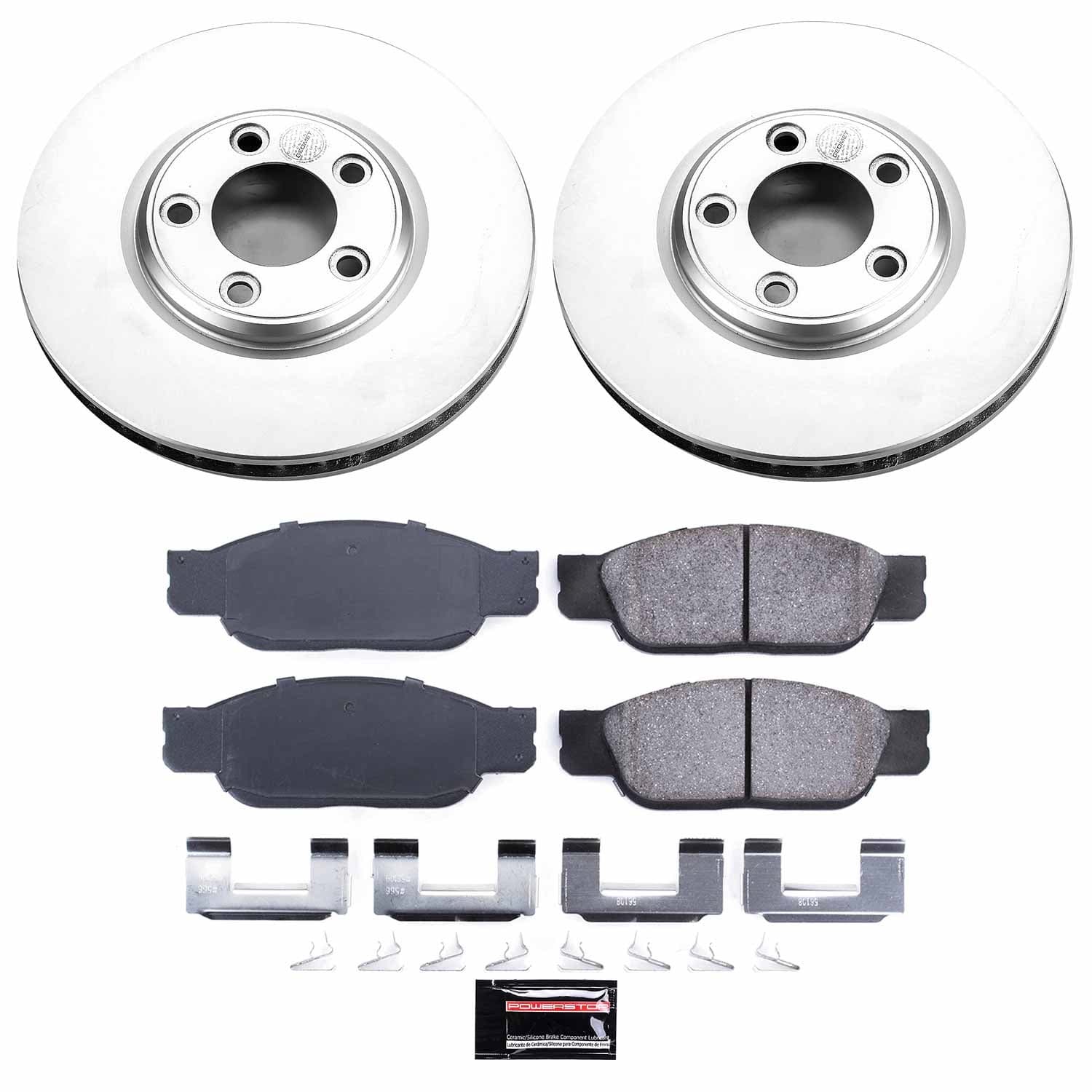 Power Stop - CRK1351 - Front - Disc Brake Pad and Rotor Kit image 1