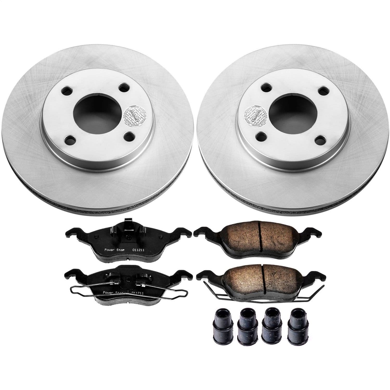 Power Stop - CRK1358 - Front - Disc Brake Pad and Rotor Kit image 1