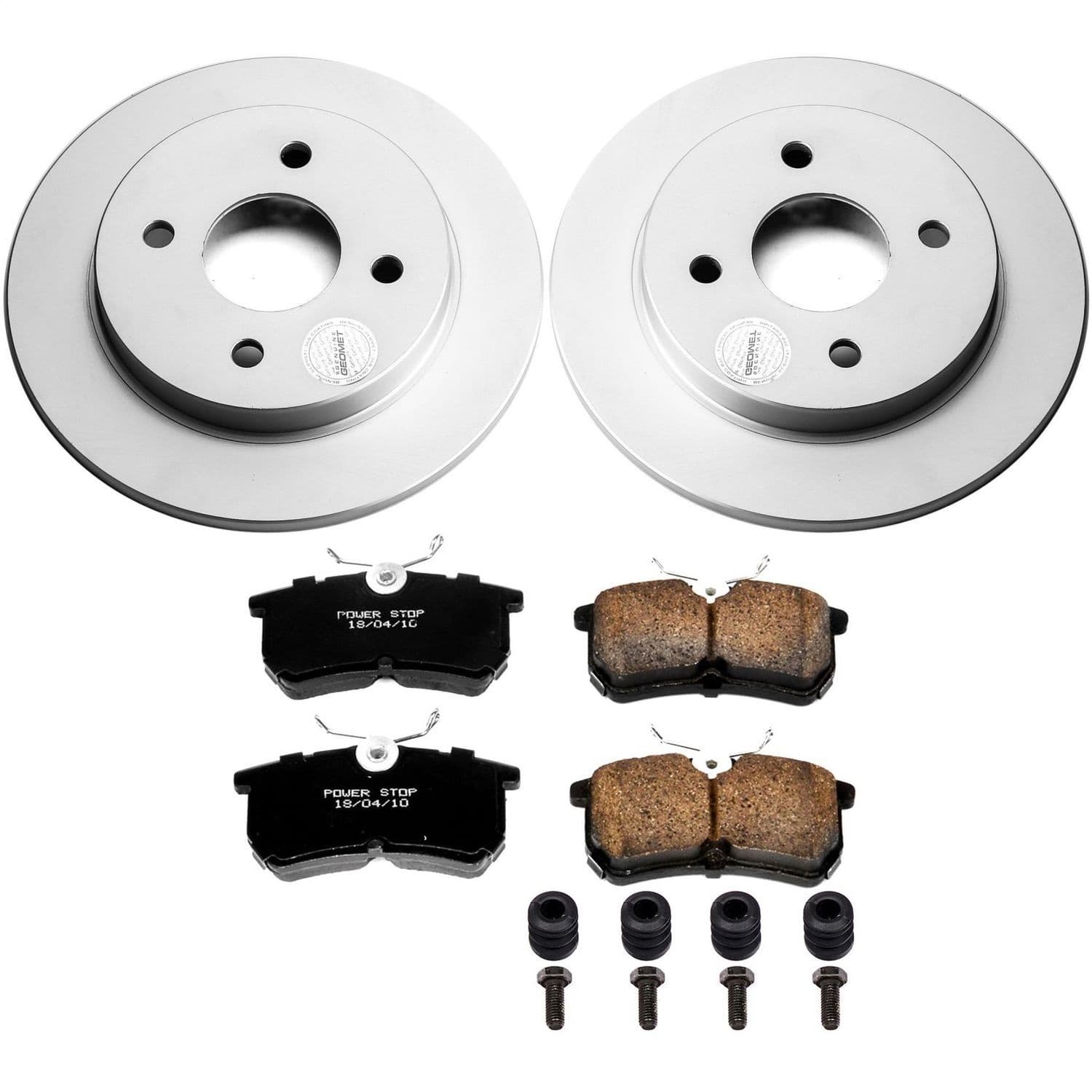 Power Stop - CRK1363 - Rear - Disc Brake Pad and Rotor Kit image 1