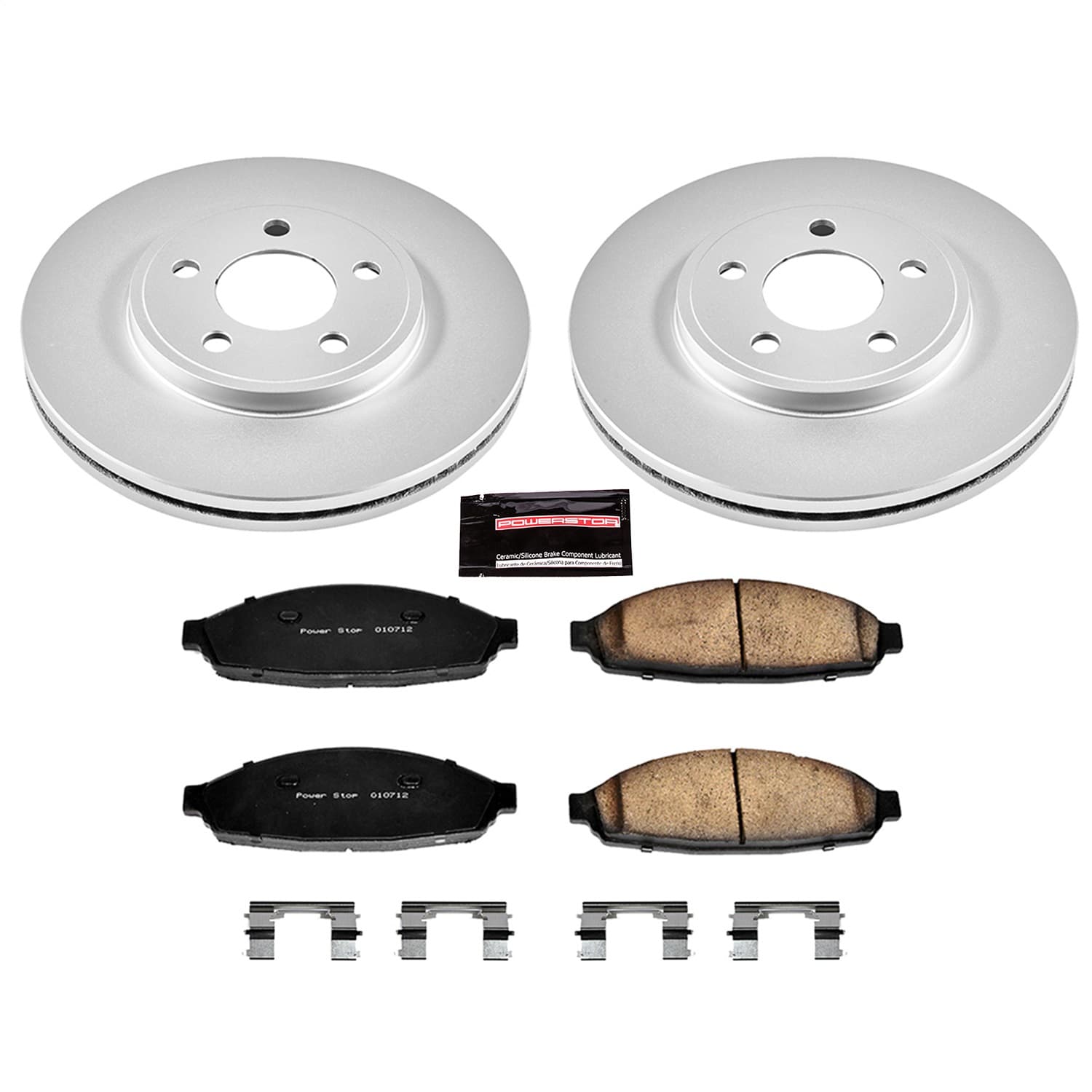Power Stop - CRK1364 - Front - Disc Brake Pad and Rotor Kit image 1