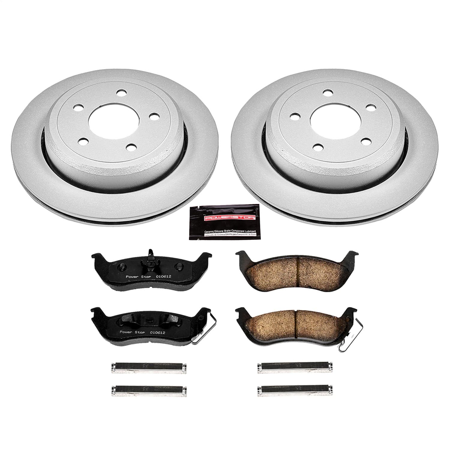 Power Stop - CRK1368 - Rear - Disc Brake Pad and Rotor Kit image 1