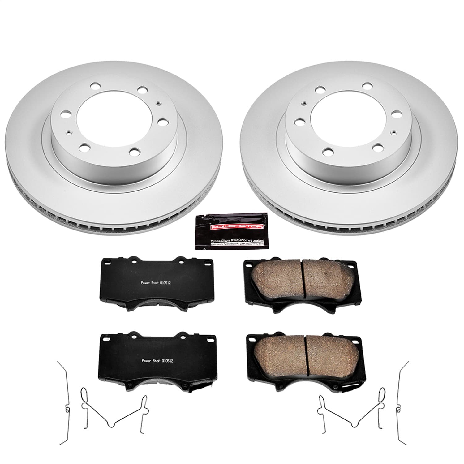 Power Stop - CRK137 - Front - Disc Brake Pad and Rotor Kit image 1