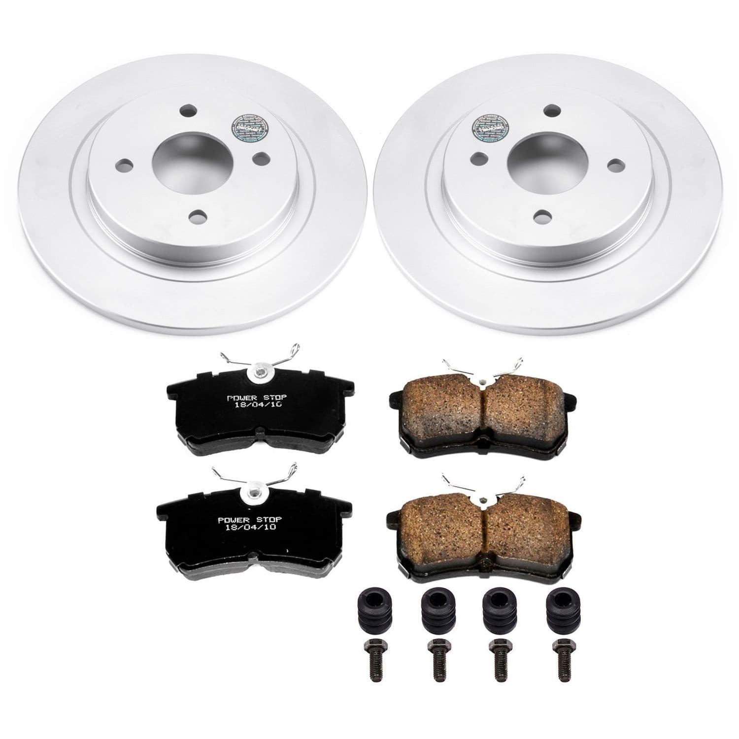 Power Stop - CRK1376 - Rear - Disc Brake Pad and Rotor Kit image 1