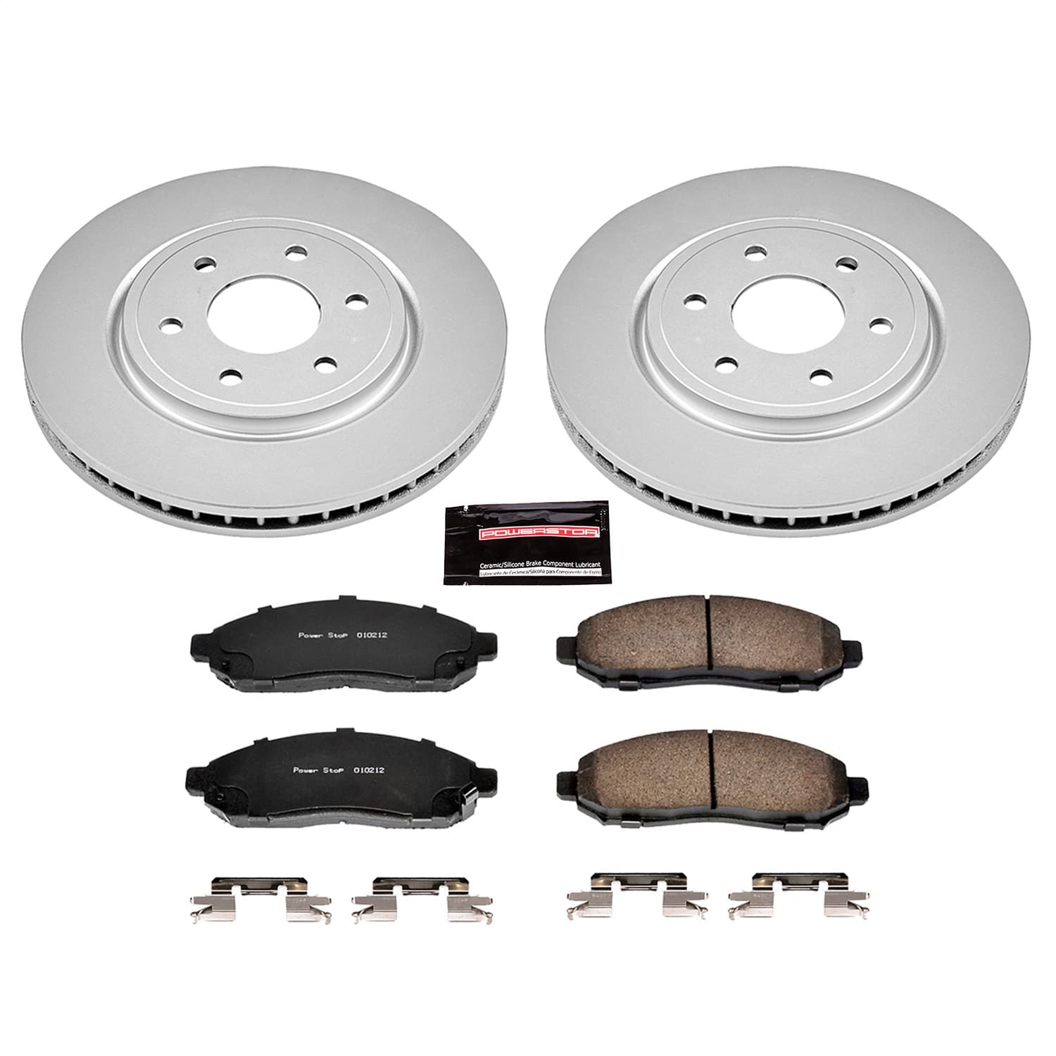 Power Stop - CRK142 - Front - Disc Brake Pad and Rotor Kit image 1