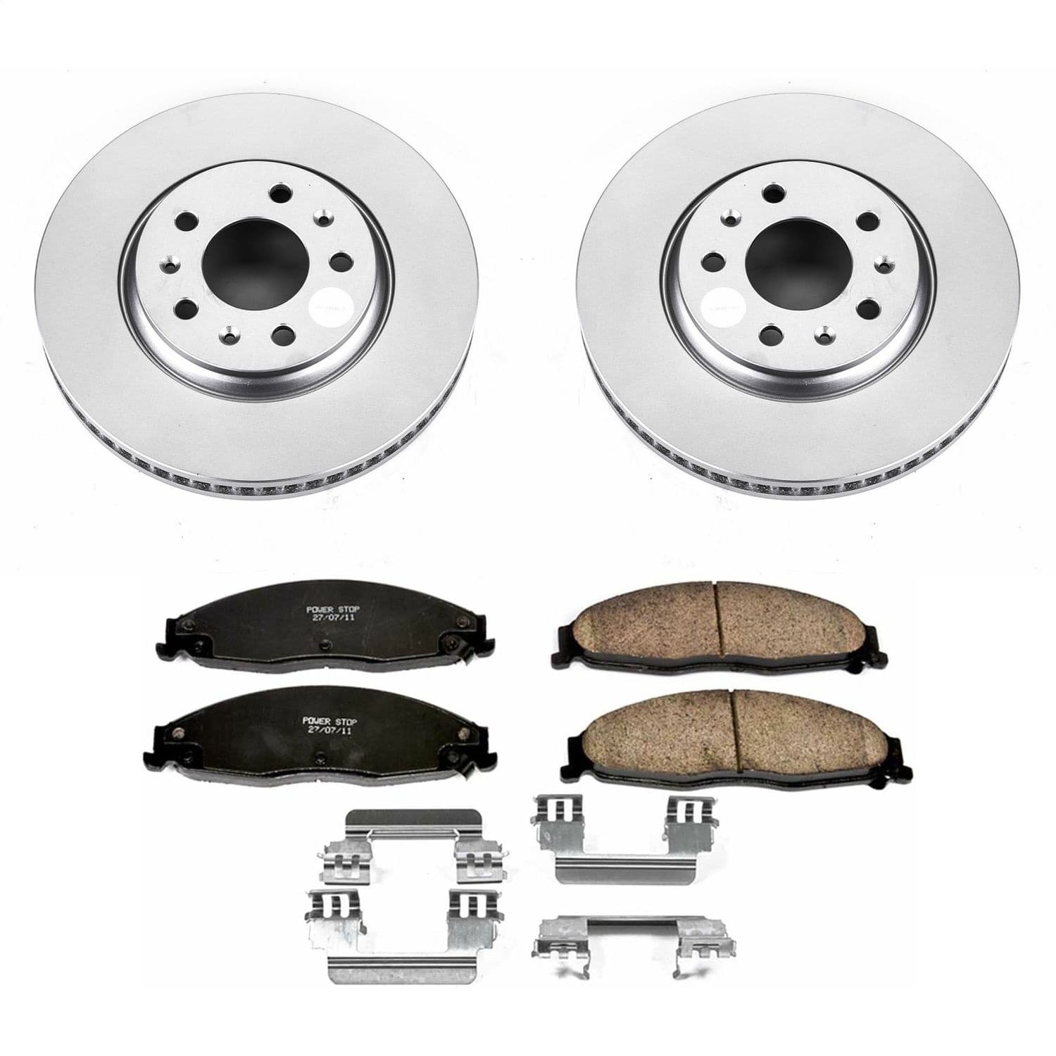 Power Stop - CRK1423 - Front - Disc Brake Pad and Rotor Kit image 1