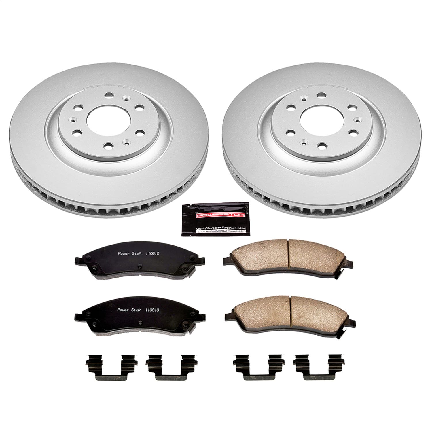 Power Stop - CRK1449 - Front - Disc Brake Pad and Rotor Kit image 1