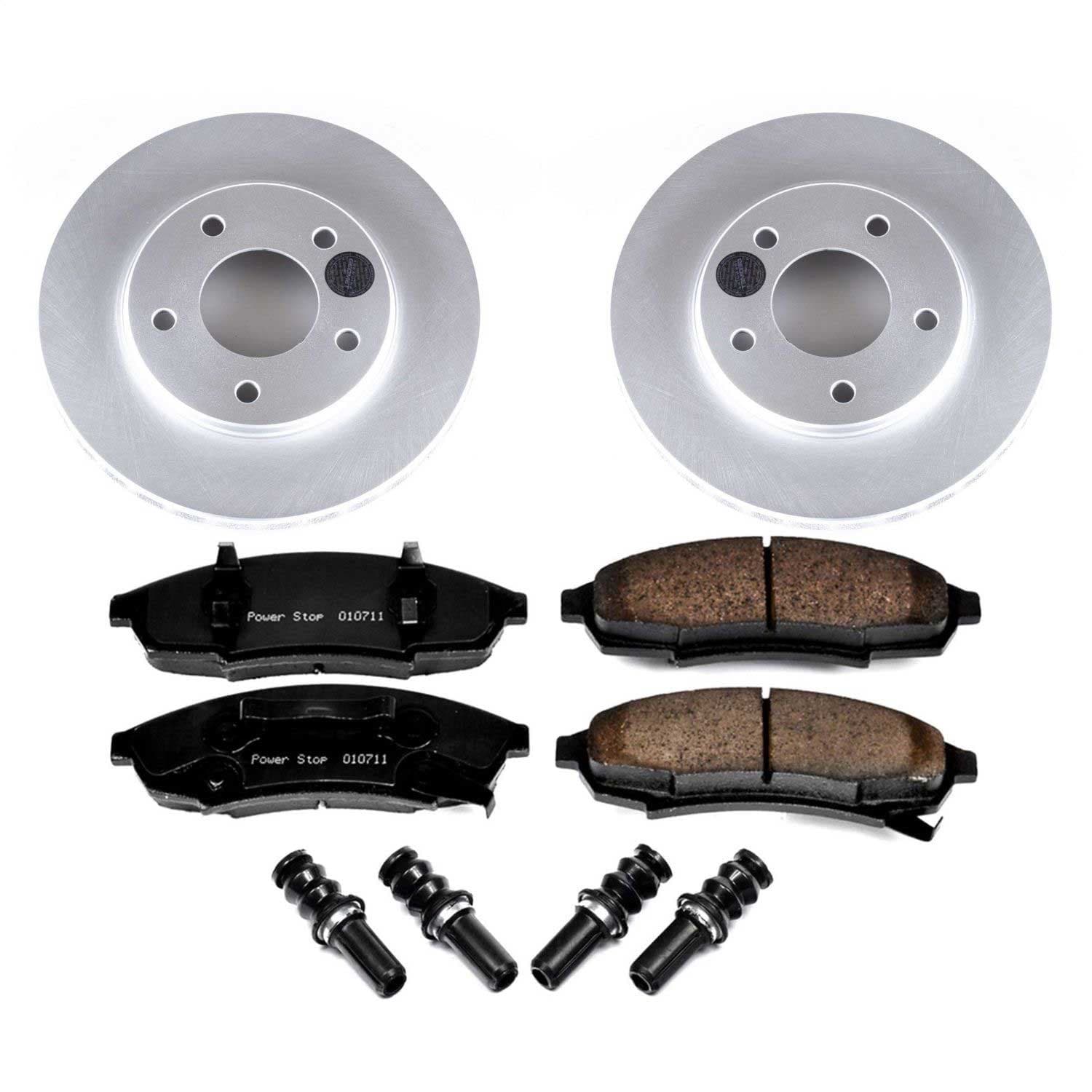 Power Stop - CRK1498 - Front - Disc Brake Pad and Rotor Kit image 1