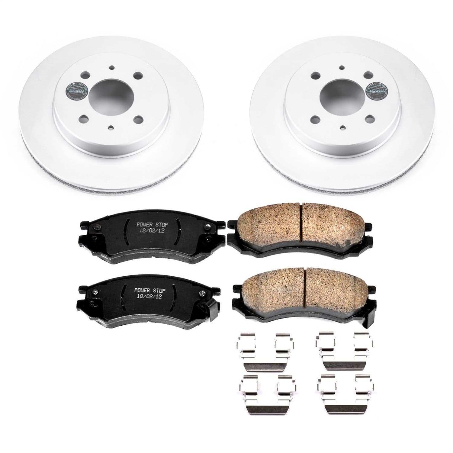 Power Stop - CRK1515 - Front - Disc Brake Pad and Rotor Kit image 1