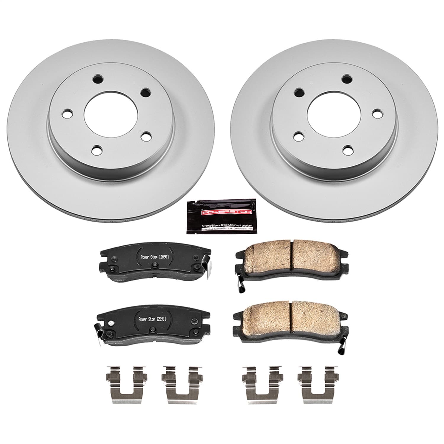 Power Stop - CRK1526 - Rear - Disc Brake Pad and Rotor Kit image 1