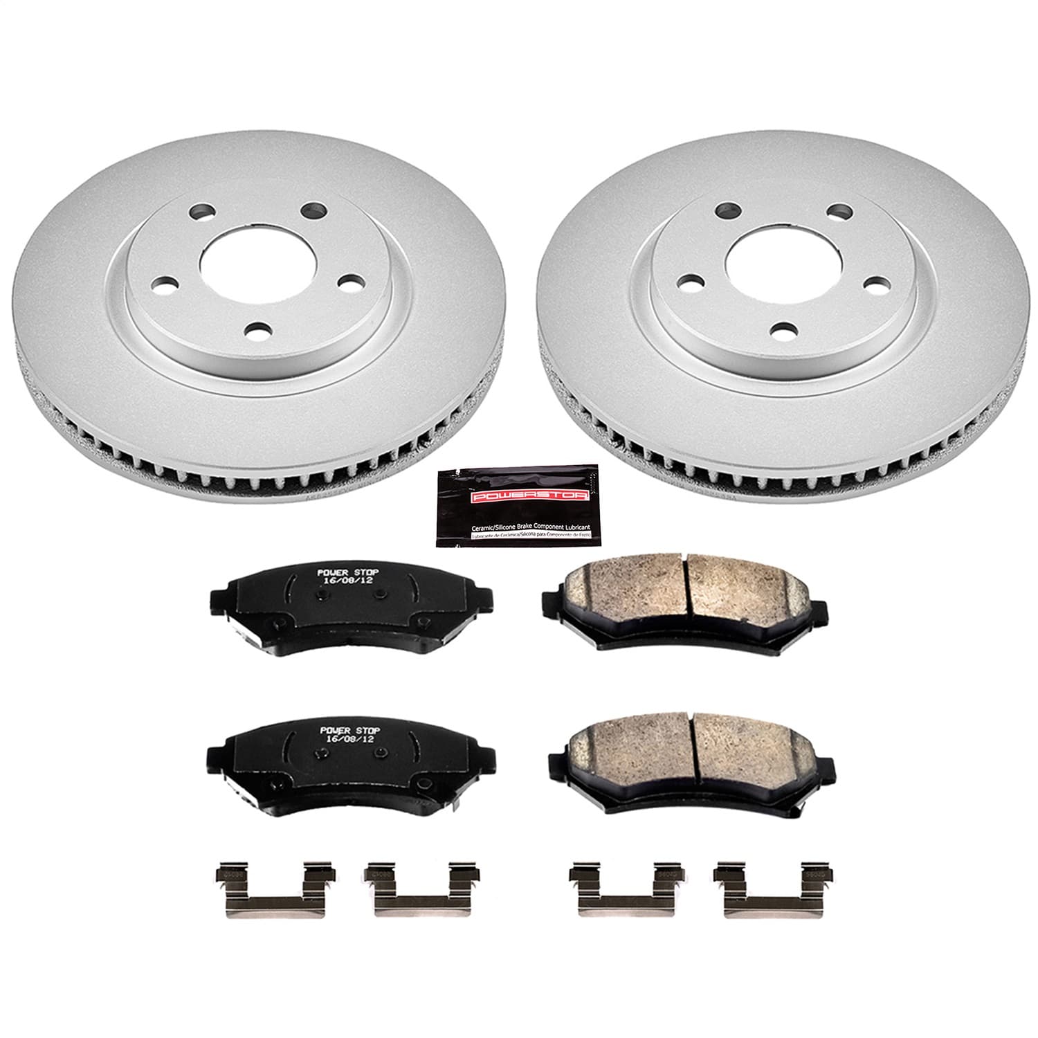 Power Stop - CRK1542 - Front - Disc Brake Pad and Rotor Kit image 1