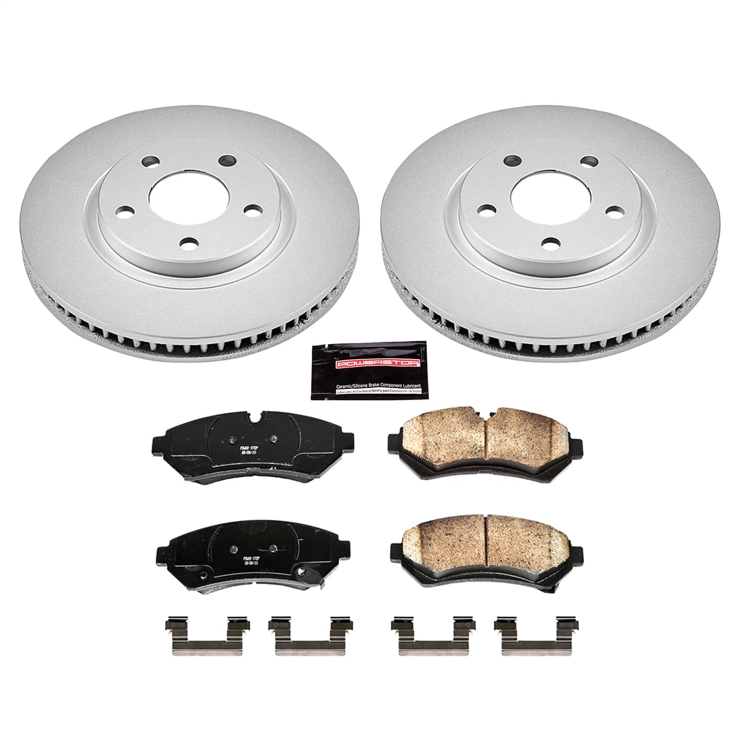 Power Stop - CRK1549 - Front - Disc Brake Pad and Rotor Kit image 1