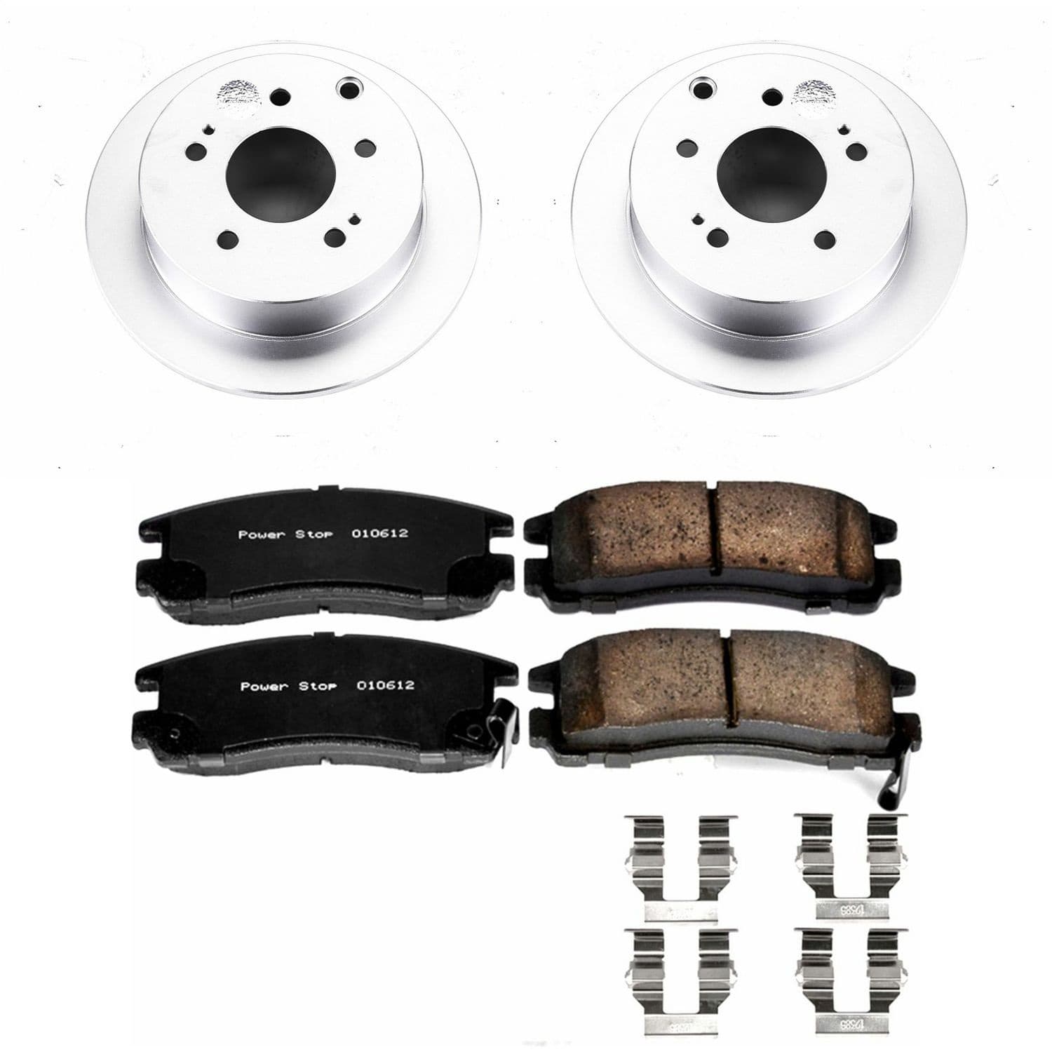 Power Stop - CRK155 - Rear - Disc Brake Pad and Rotor Kit image 1