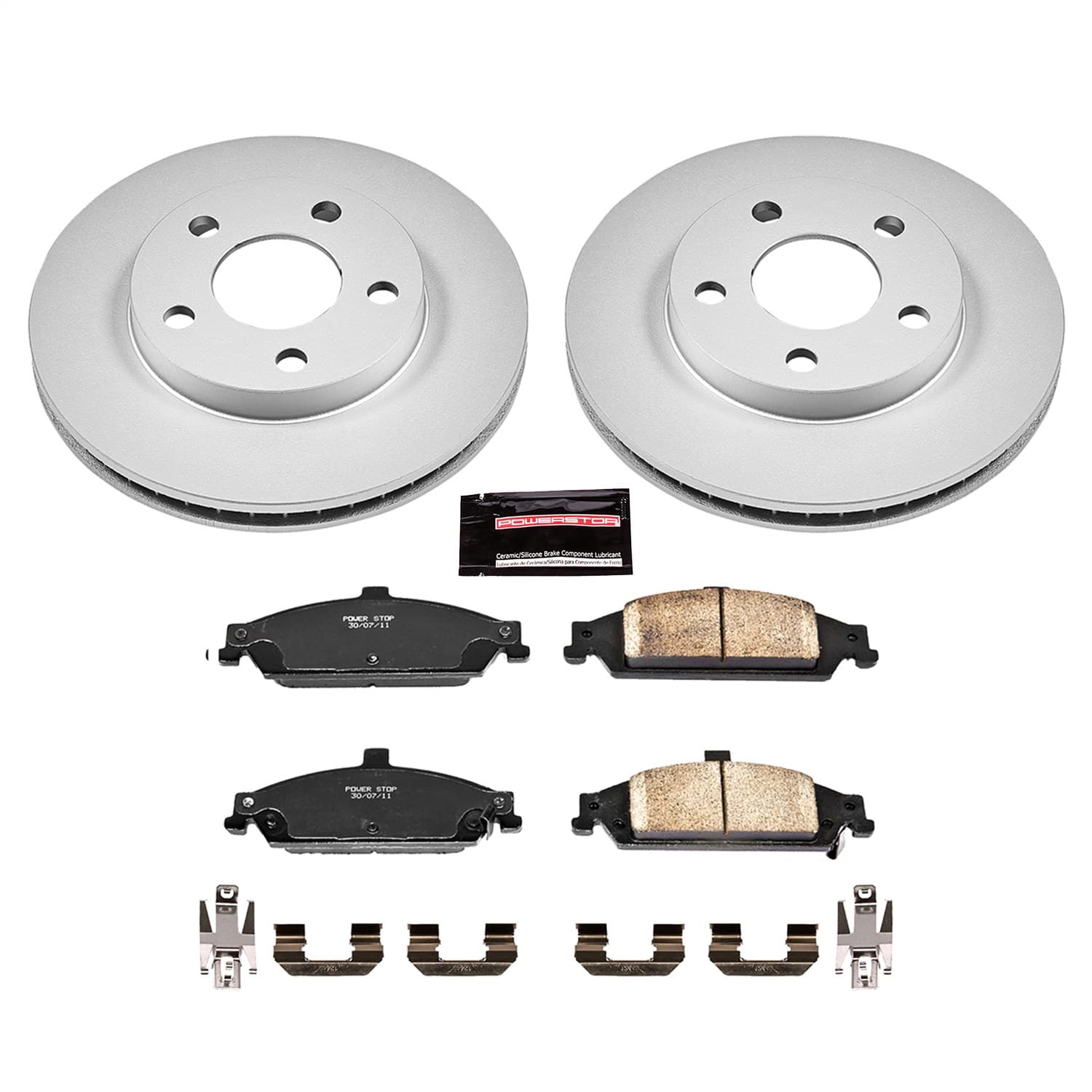 Power Stop - CRK1551 - Front - Disc Brake Pad and Rotor Kit image 1