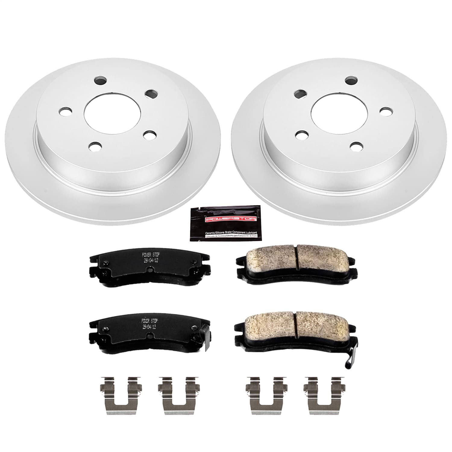 Power Stop - CRK1558 - Rear - Disc Brake Pad and Rotor Kit image 1