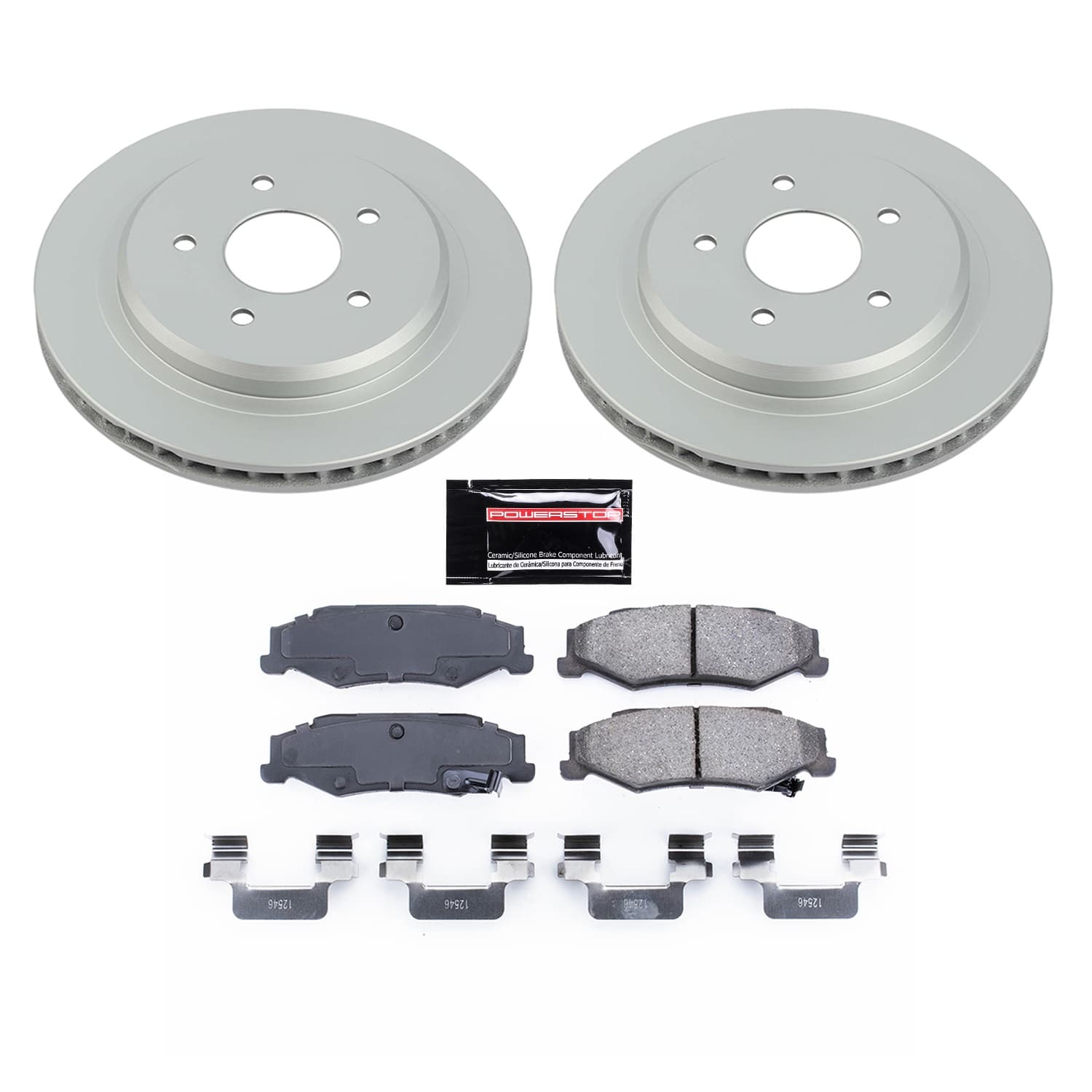 Power Stop - CRK1563 - Rear - Disc Brake Pad and Rotor Kit image 1