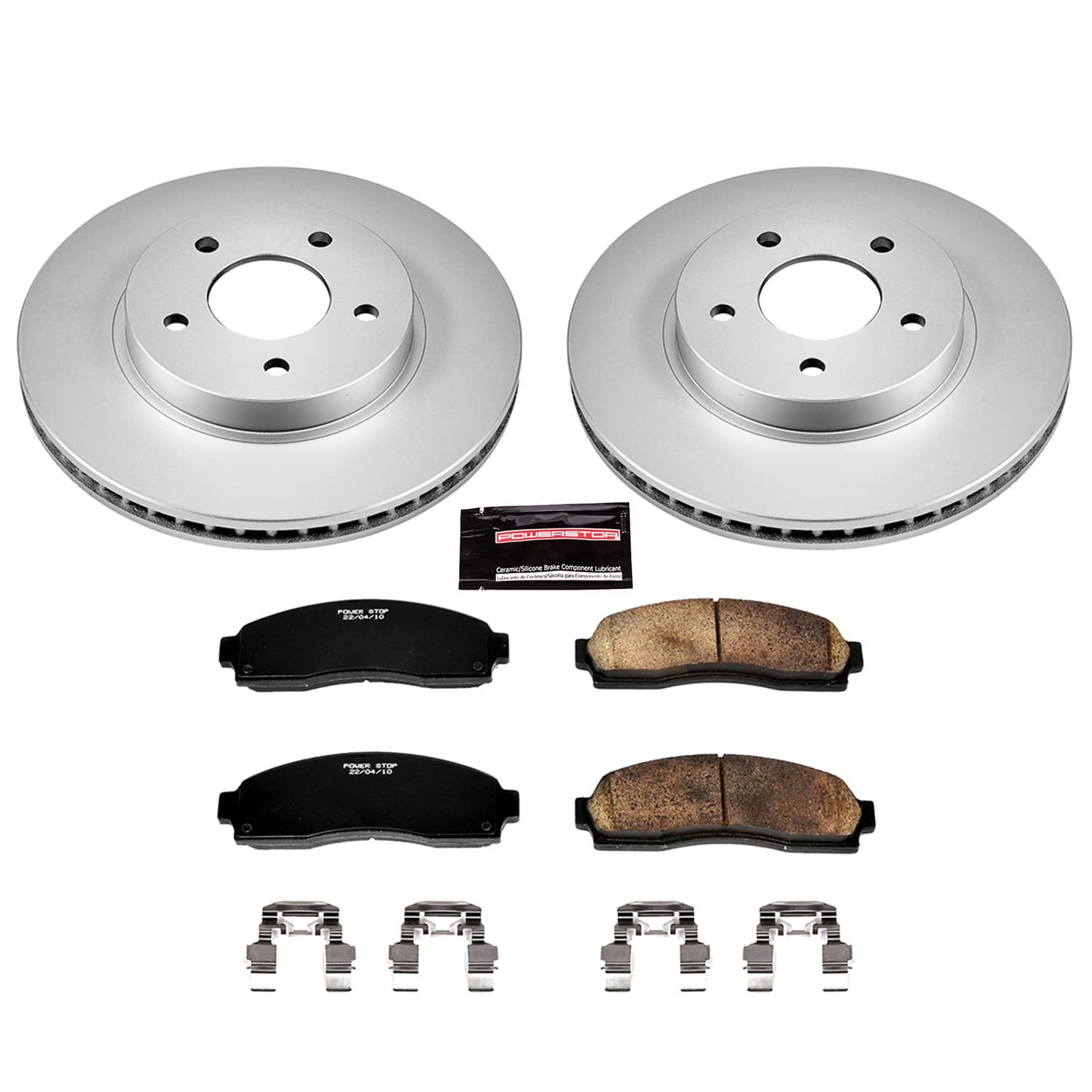 Power Stop - CRK1576 - Front - Disc Brake Pad and Rotor Kit image 1