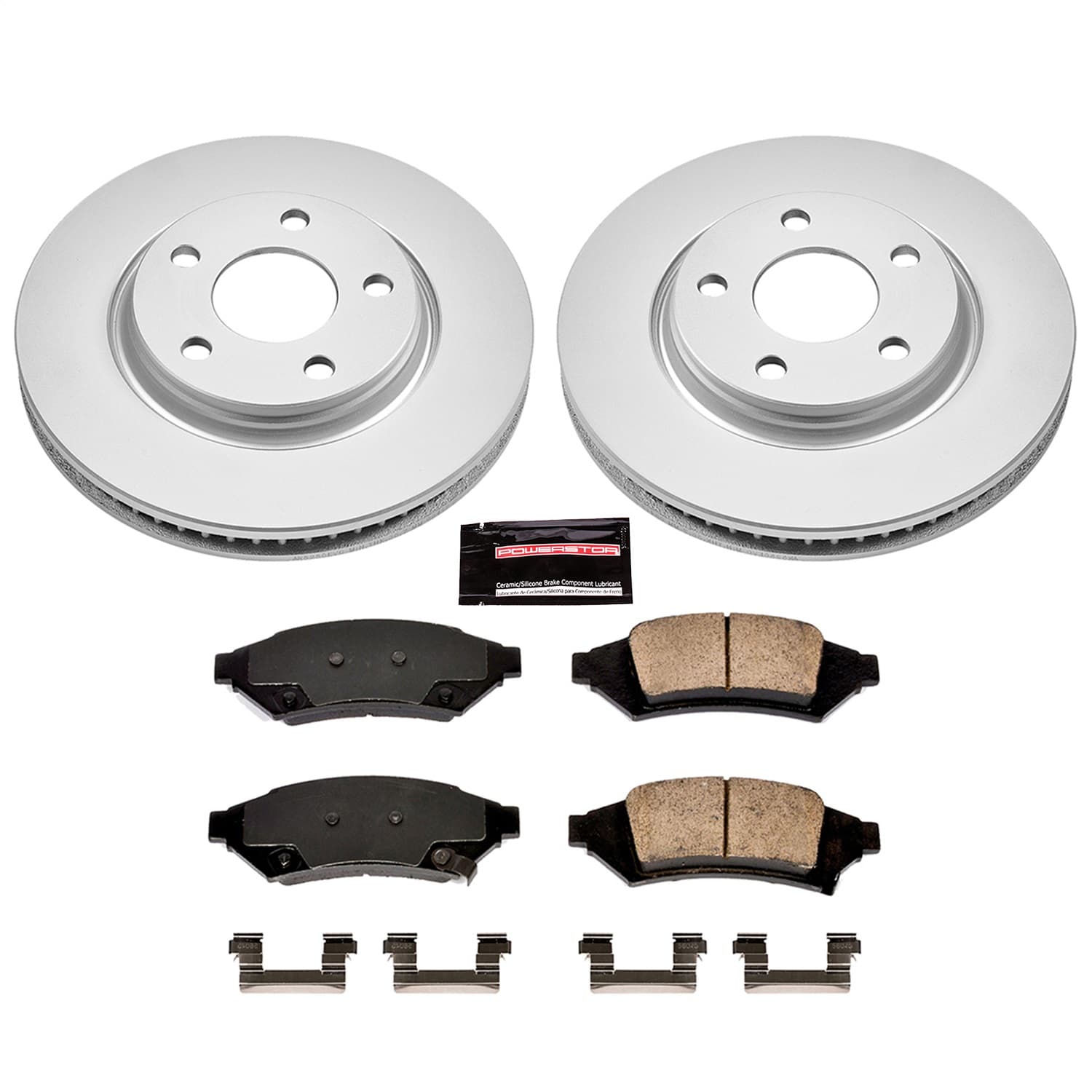 Power Stop - CRK1586 - Front - Disc Brake Pad and Rotor Kit image 1