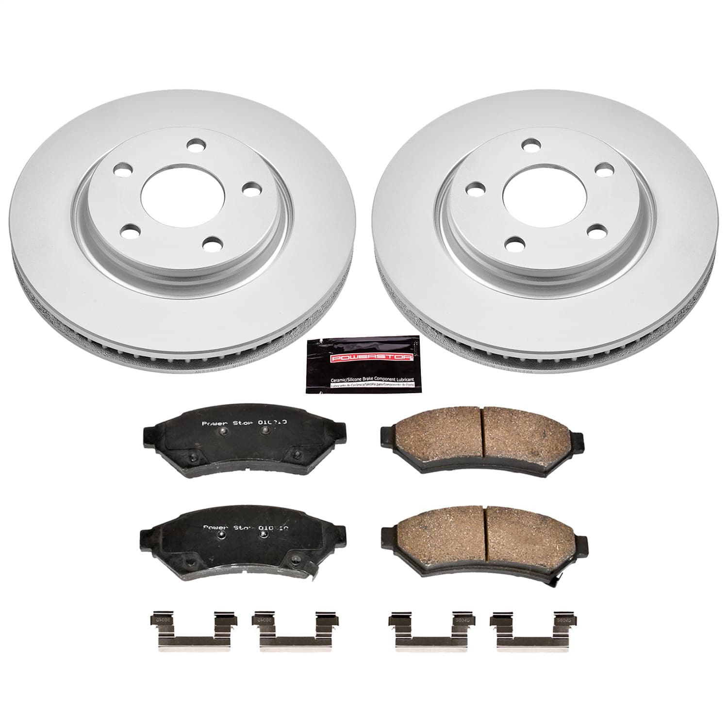 Power Stop - CRK1588 - Front - Disc Brake Pad and Rotor Kit image 1