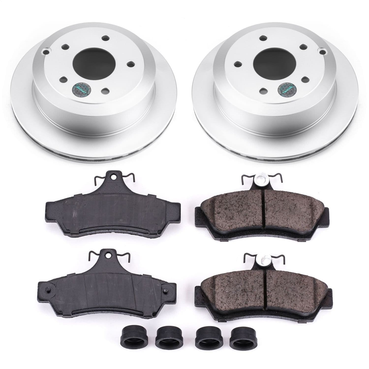 Power Stop - CRK1601 - Rear - Disc Brake Pad and Rotor Kit image 1