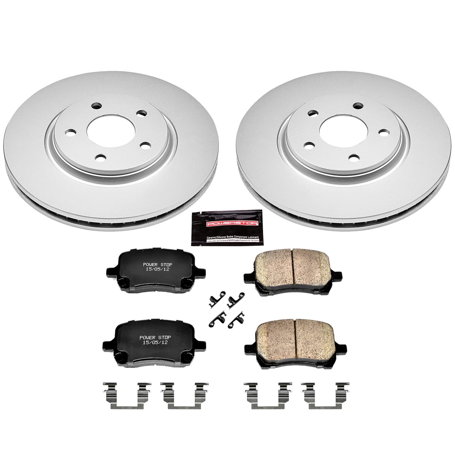 Power Stop - CRK1614 - Front - Disc Brake Pad and Rotor Kit image 1