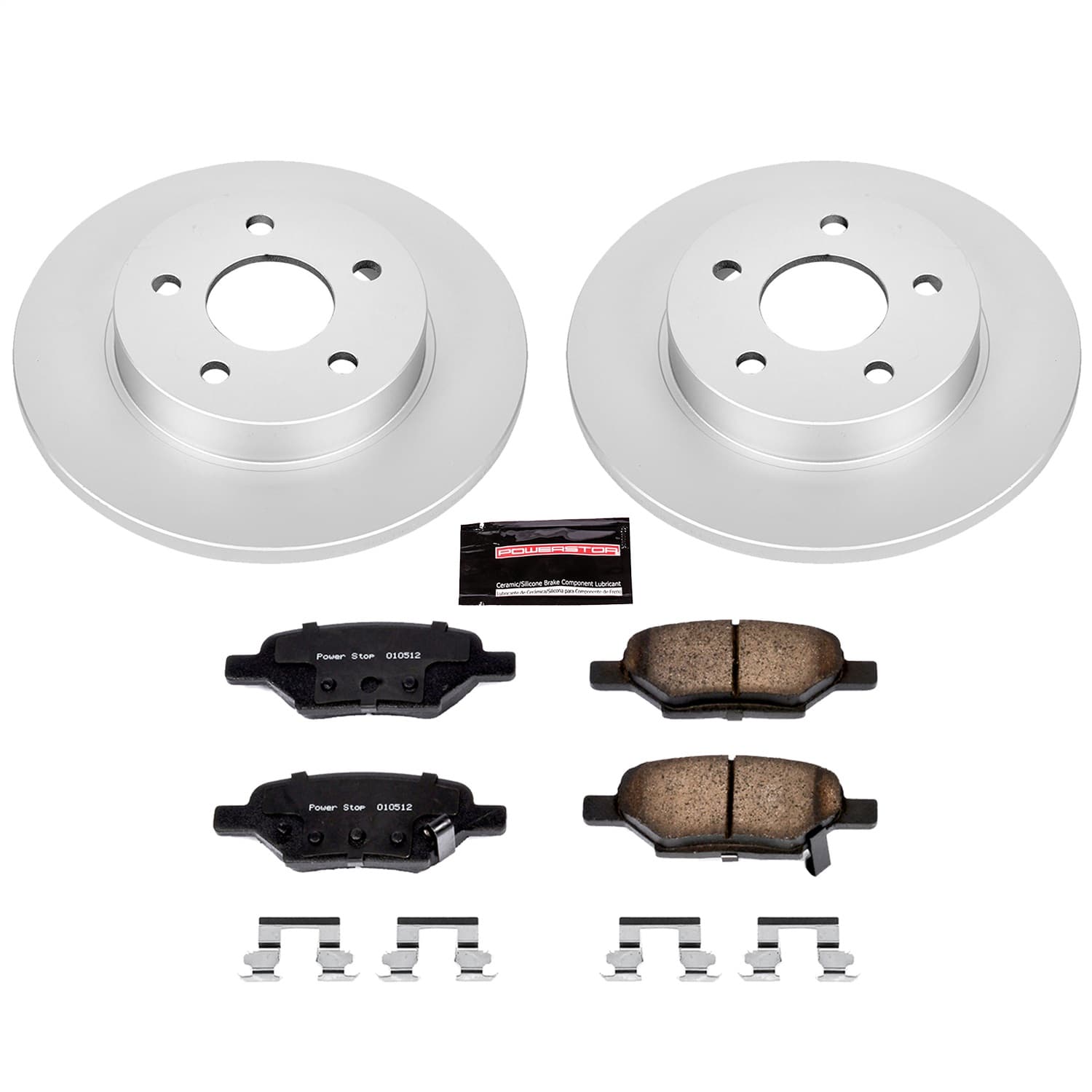 Power Stop - CRK1616 - Rear - Disc Brake Pad and Rotor Kit image 1