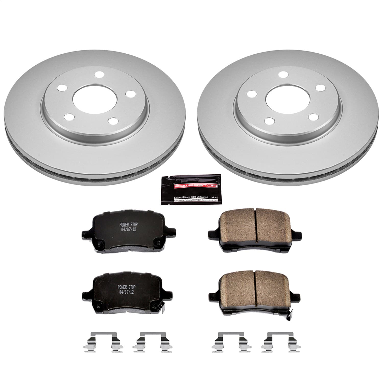 Power Stop - CRK1617 - Front - Disc Brake Pad and Rotor Kit image 1