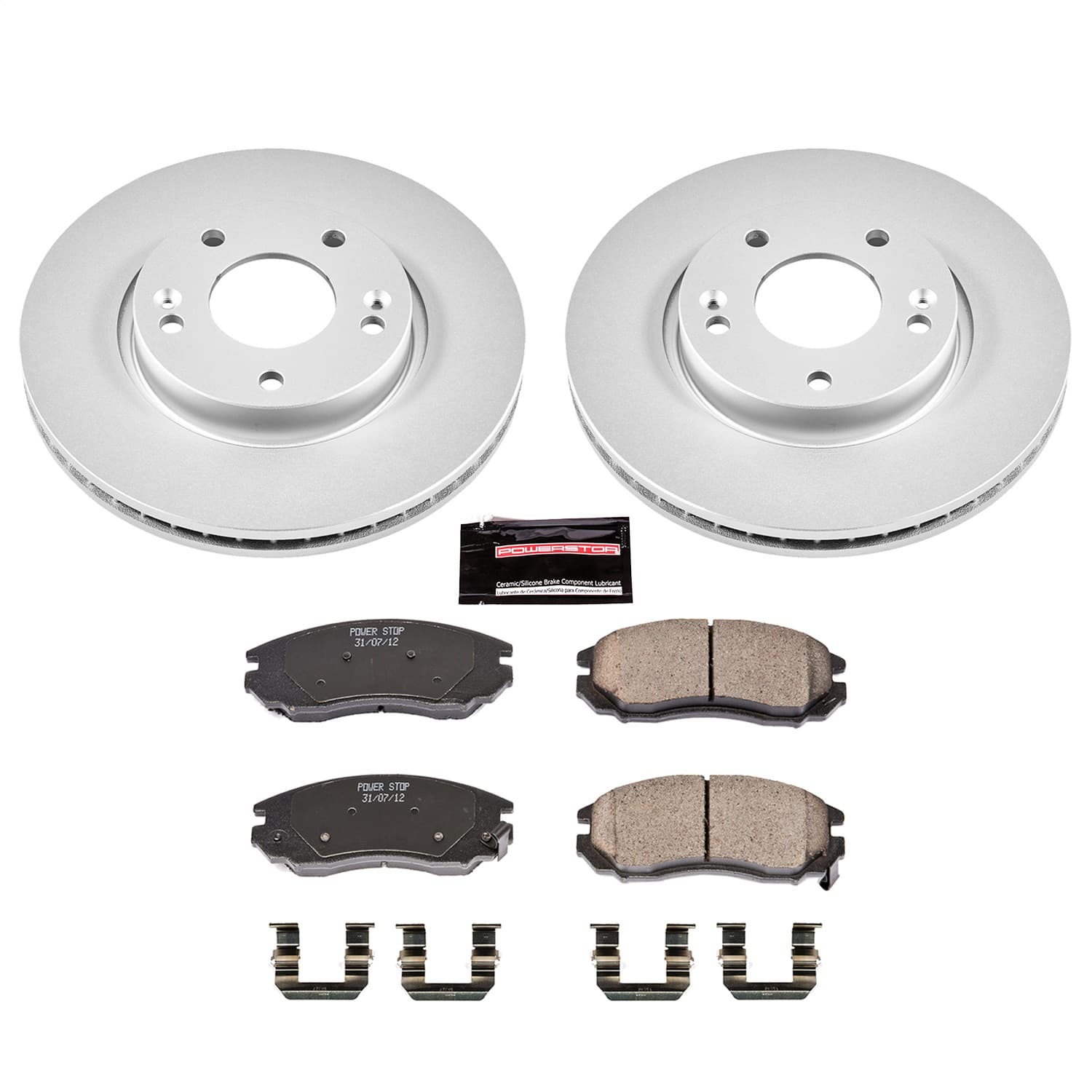 Power Stop - CRK163 - Front - Disc Brake Pad and Rotor Kit image 1