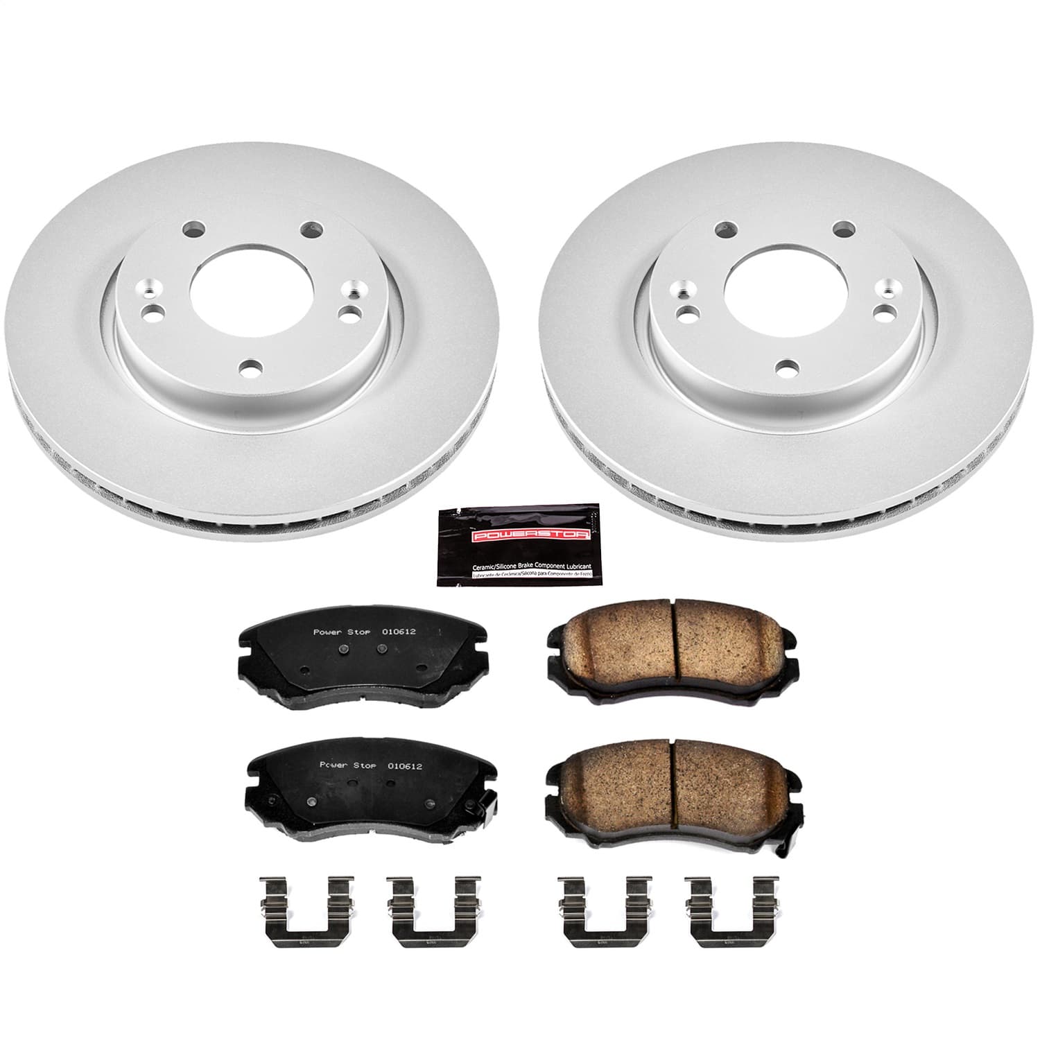 Power Stop - CRK165 - Front - Disc Brake Pad and Rotor Kit image 1