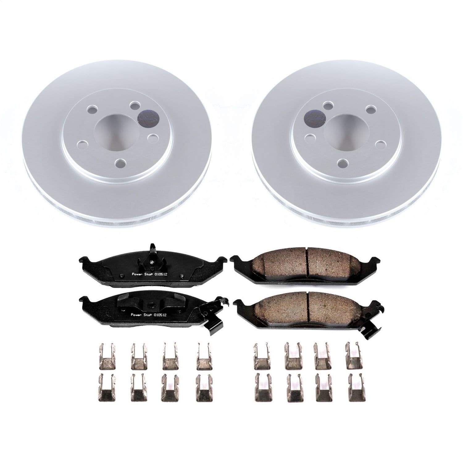Power Stop - CRK1676 - Front - Disc Brake Pad and Rotor Kit image 1