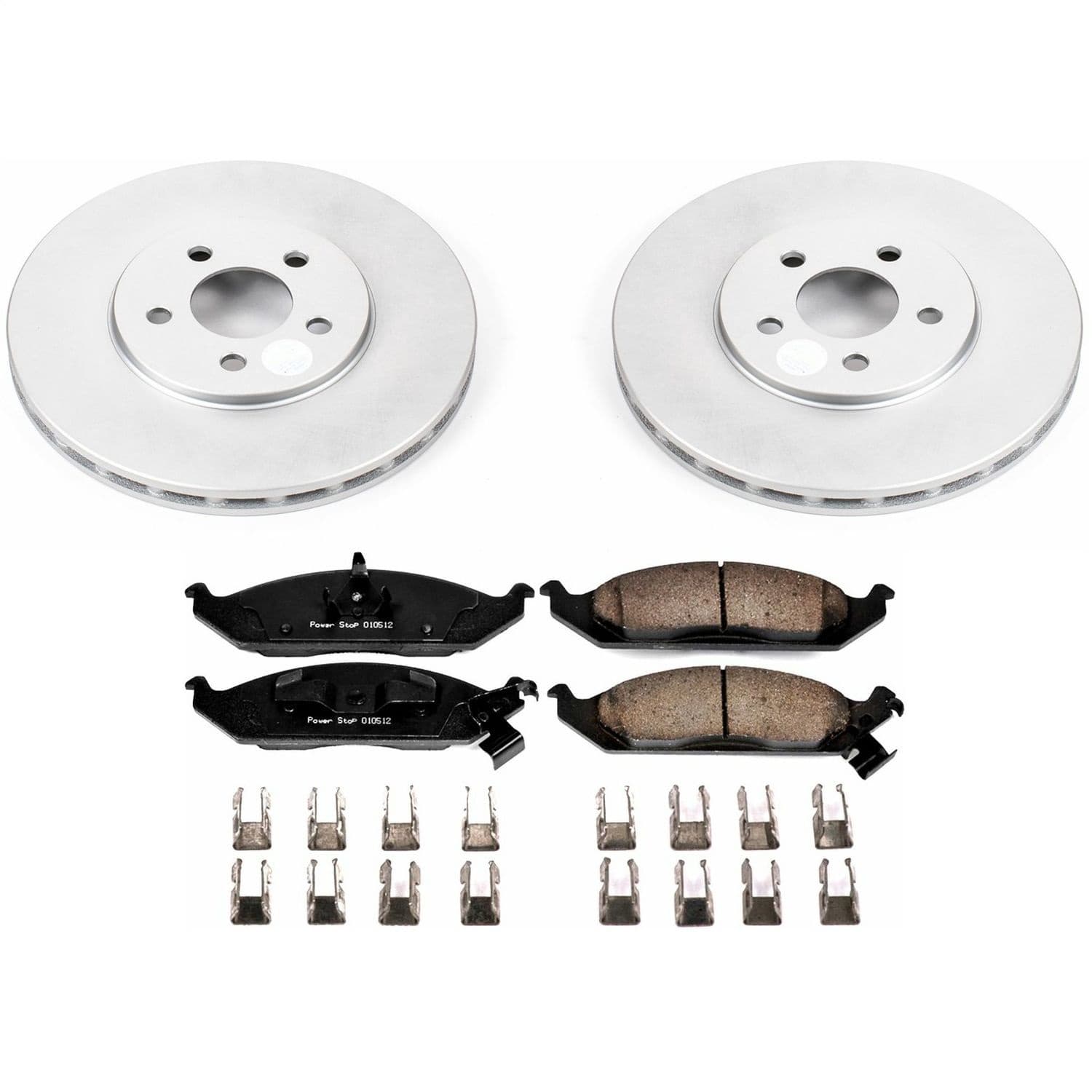 Power Stop - CRK1679 - Front - Disc Brake Pad and Rotor Kit image 1