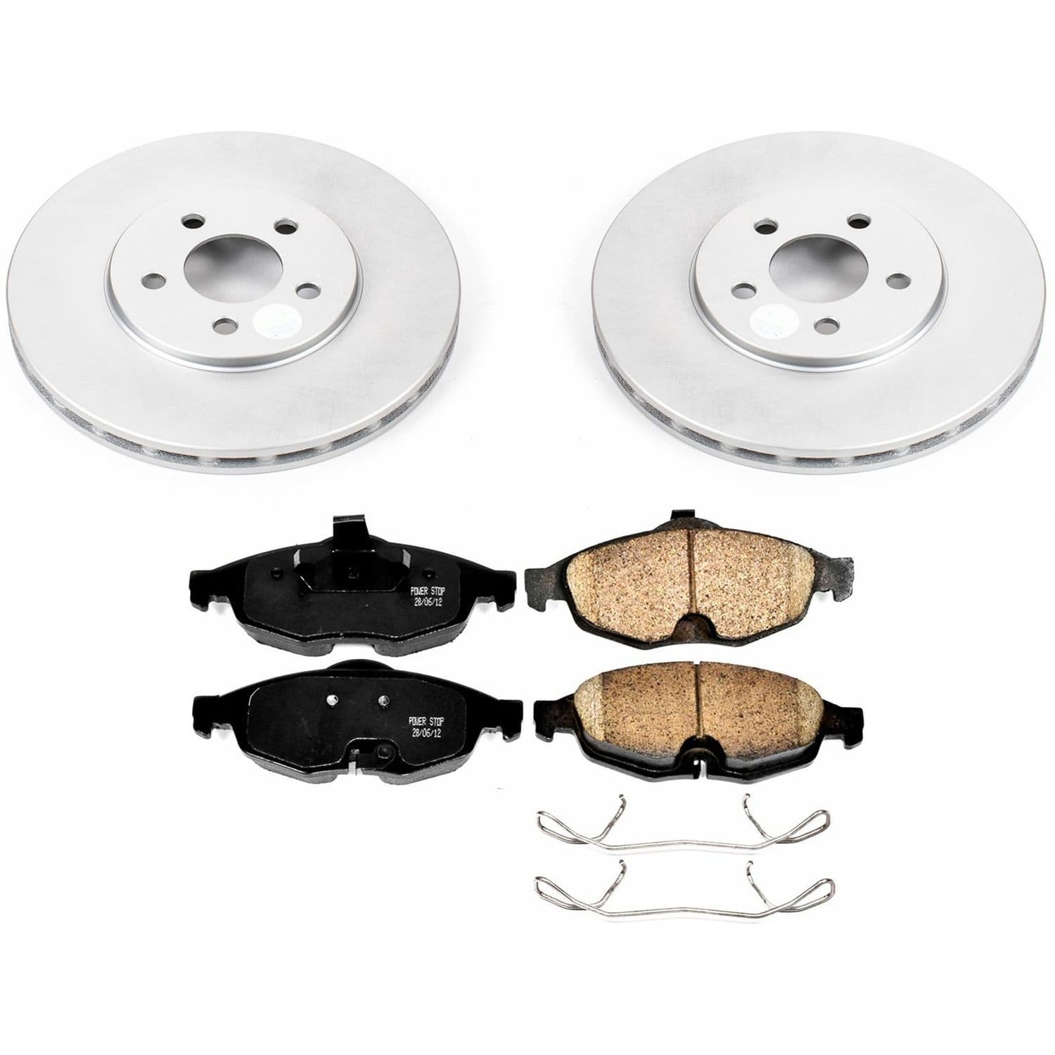 Power Stop - CRK1684 - Front - Disc Brake Pad and Rotor Kit image 1