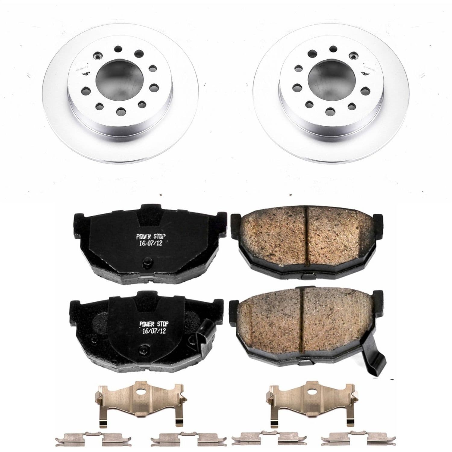 Power Stop - CRK170 - Rear - Disc Brake Pad and Rotor Kit image 1