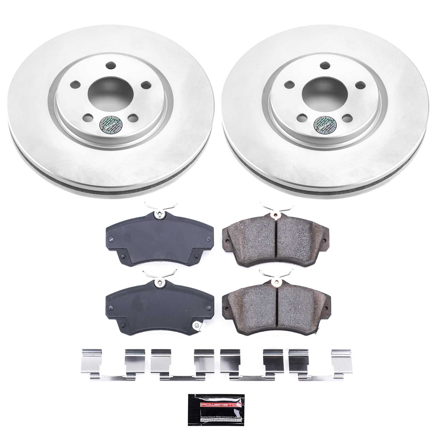Power Stop - CRK1706 - Front - Disc Brake Pad and Rotor Kit image 1