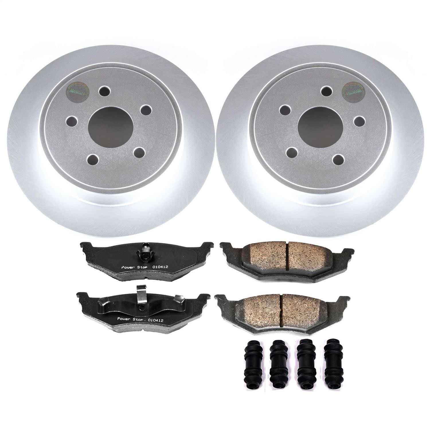 Power Stop - CRK1709 - Rear - Disc Brake Pad and Rotor Kit image 1