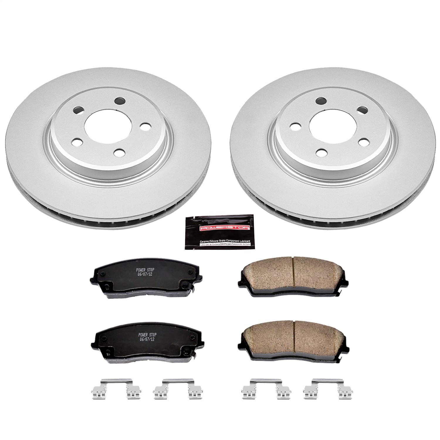 Power Stop - CRK1714 - Front - Disc Brake Pad and Rotor Kit image 1