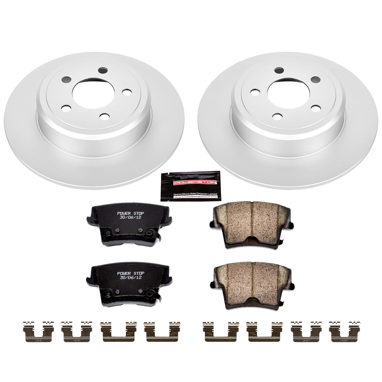 Power Stop - CRK1719 - Rear - Disc Brake Pad and Rotor Kit image 1
