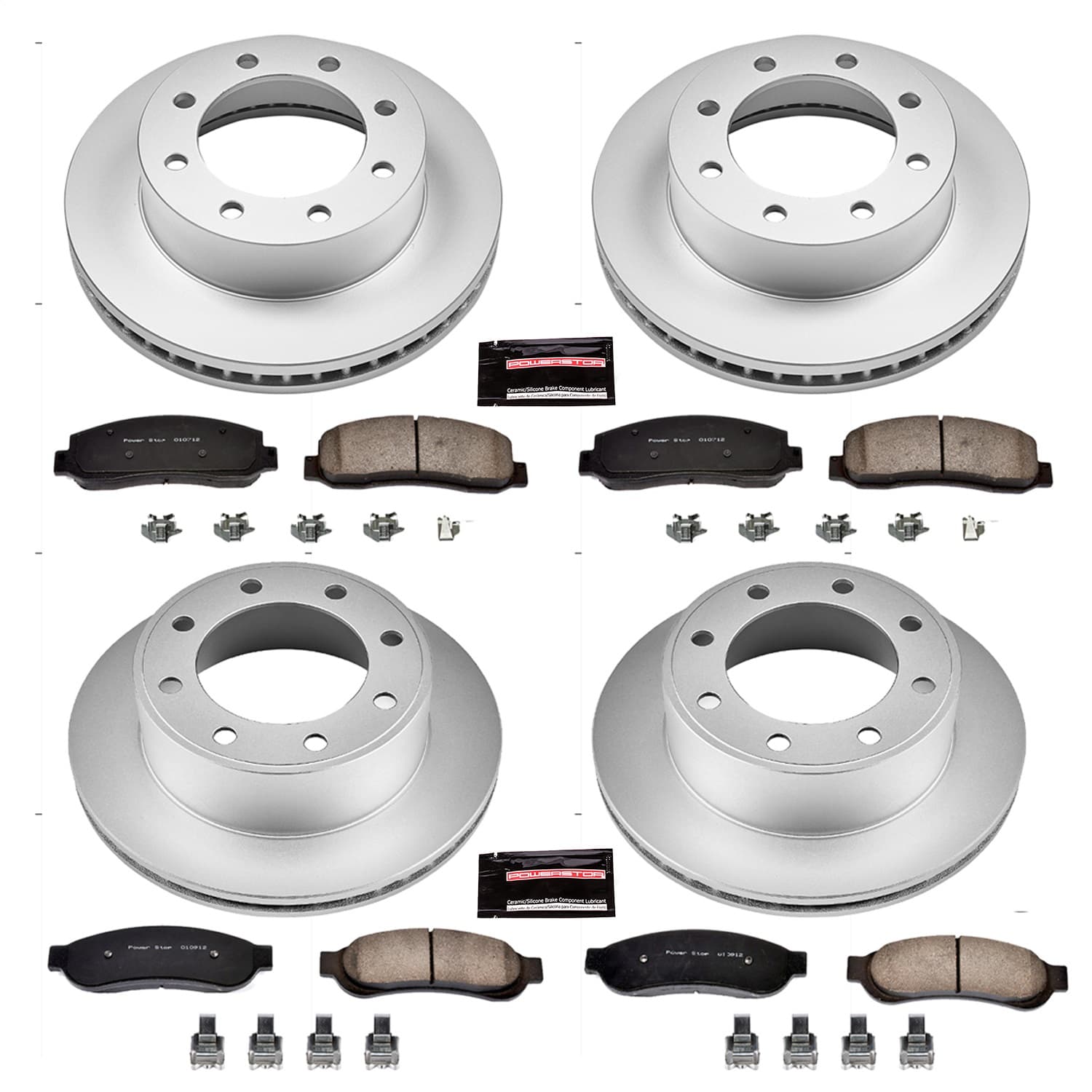 Power Stop - CRK1782 - Front and Rear - Disc Brake Pad and Rotor Kit image 1