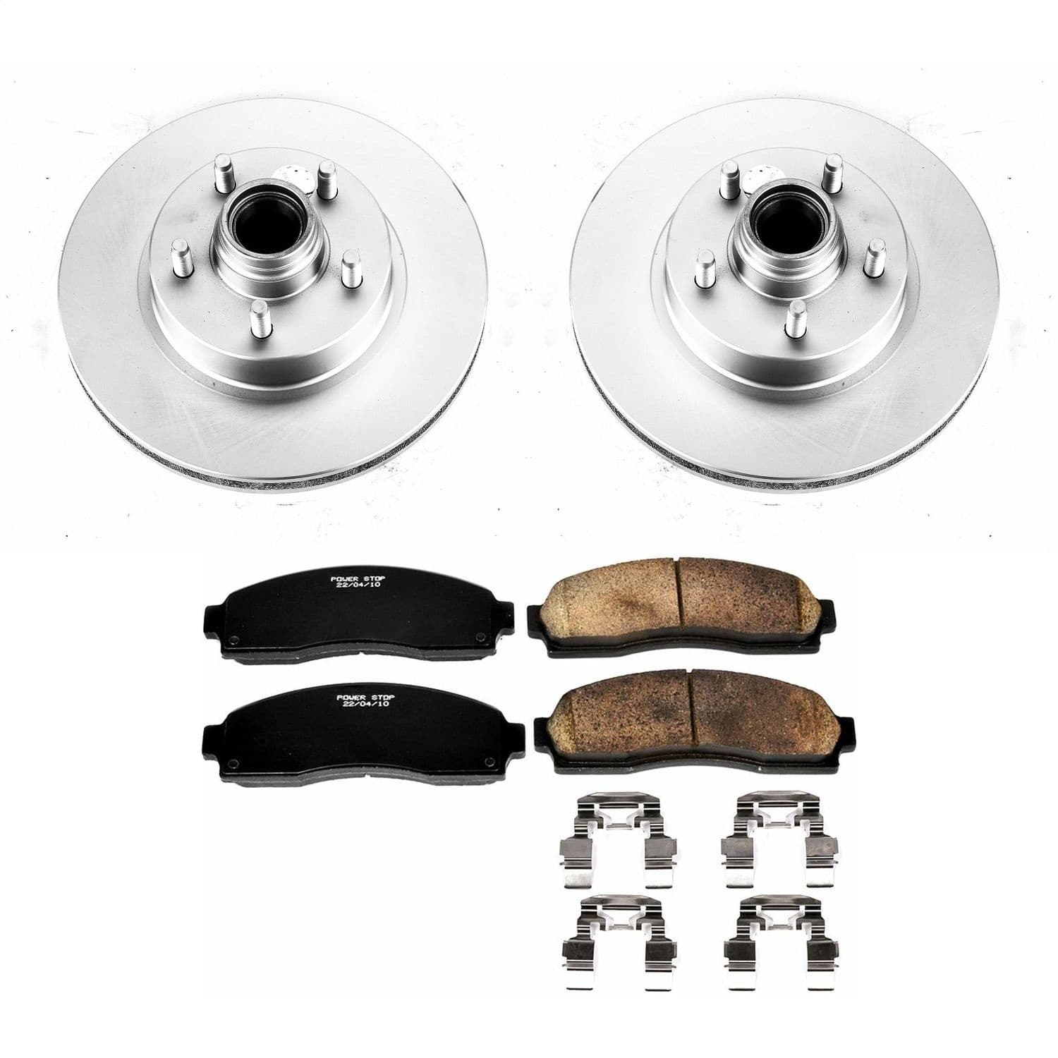 Power Stop - CRK1857 - Front - Disc Brake Pad and Rotor Kit image 1